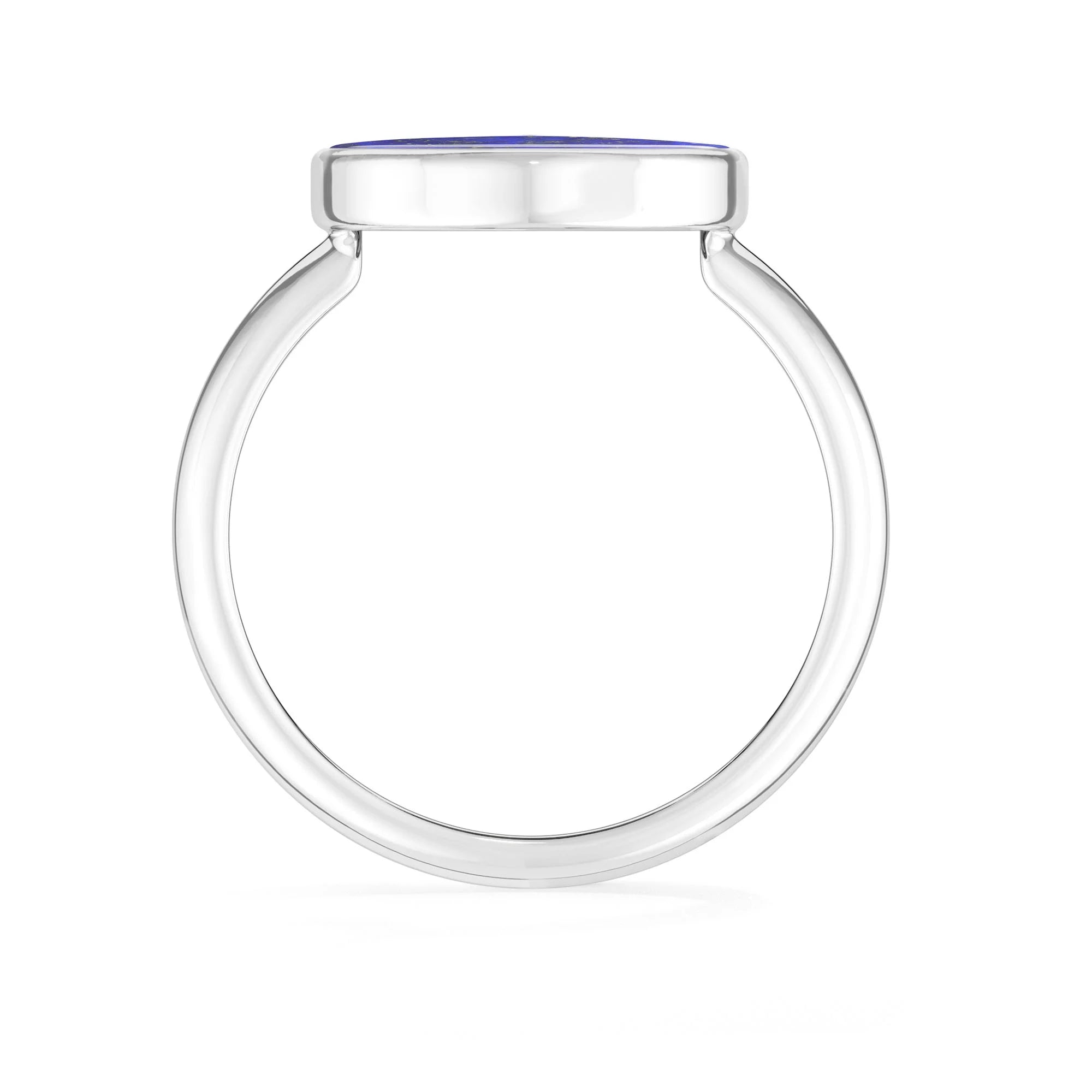 lapis-lazuli bezel-set ring