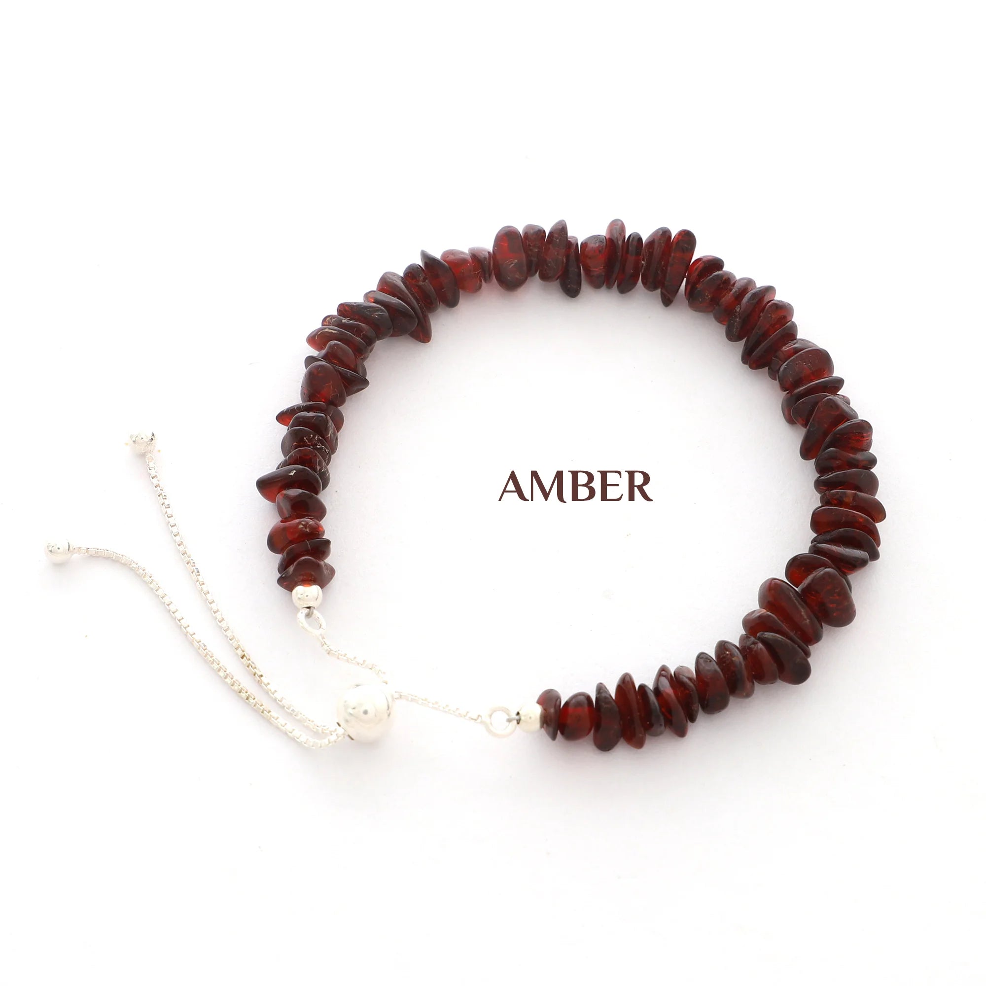 amber rough bracelet