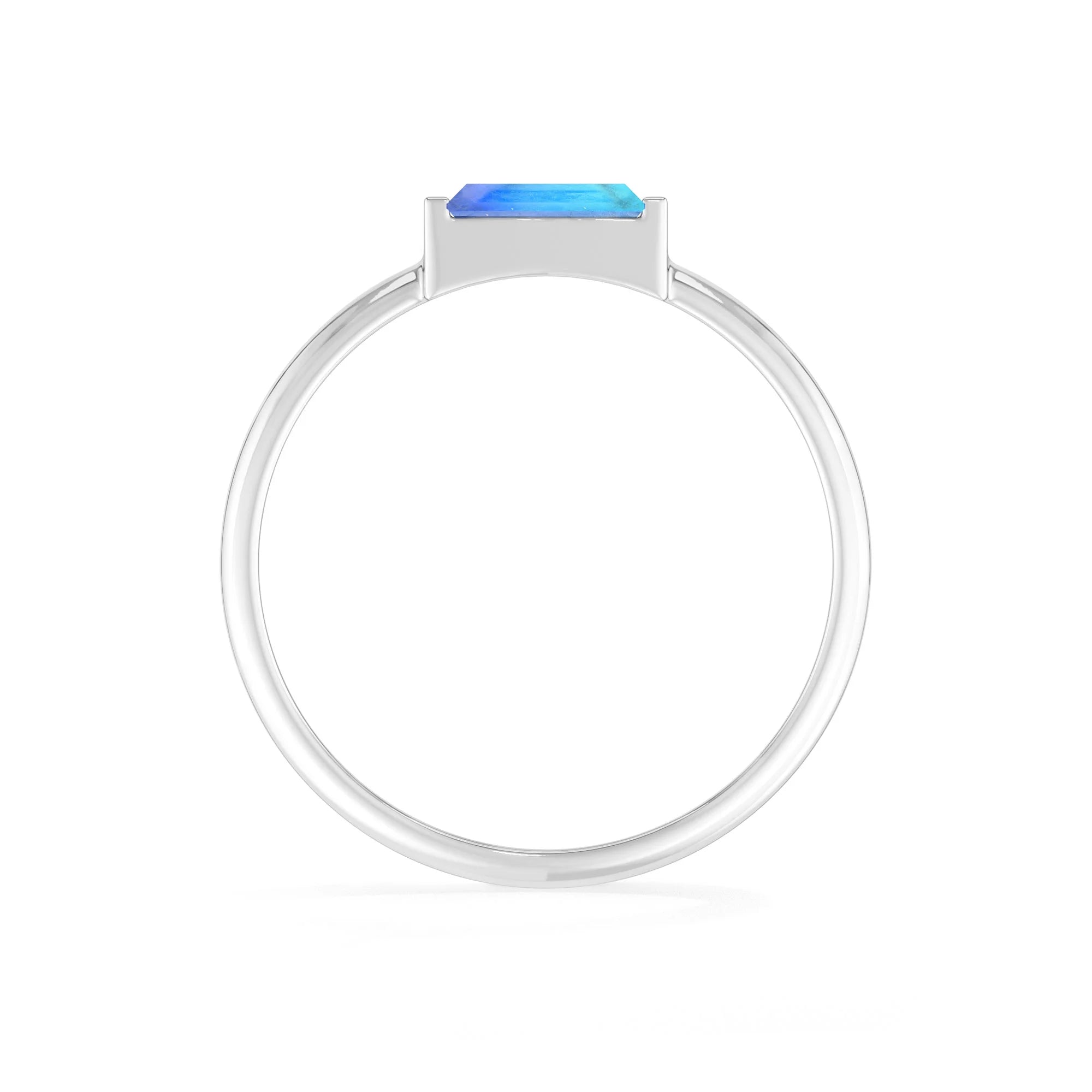 labradorite bezel-set ring