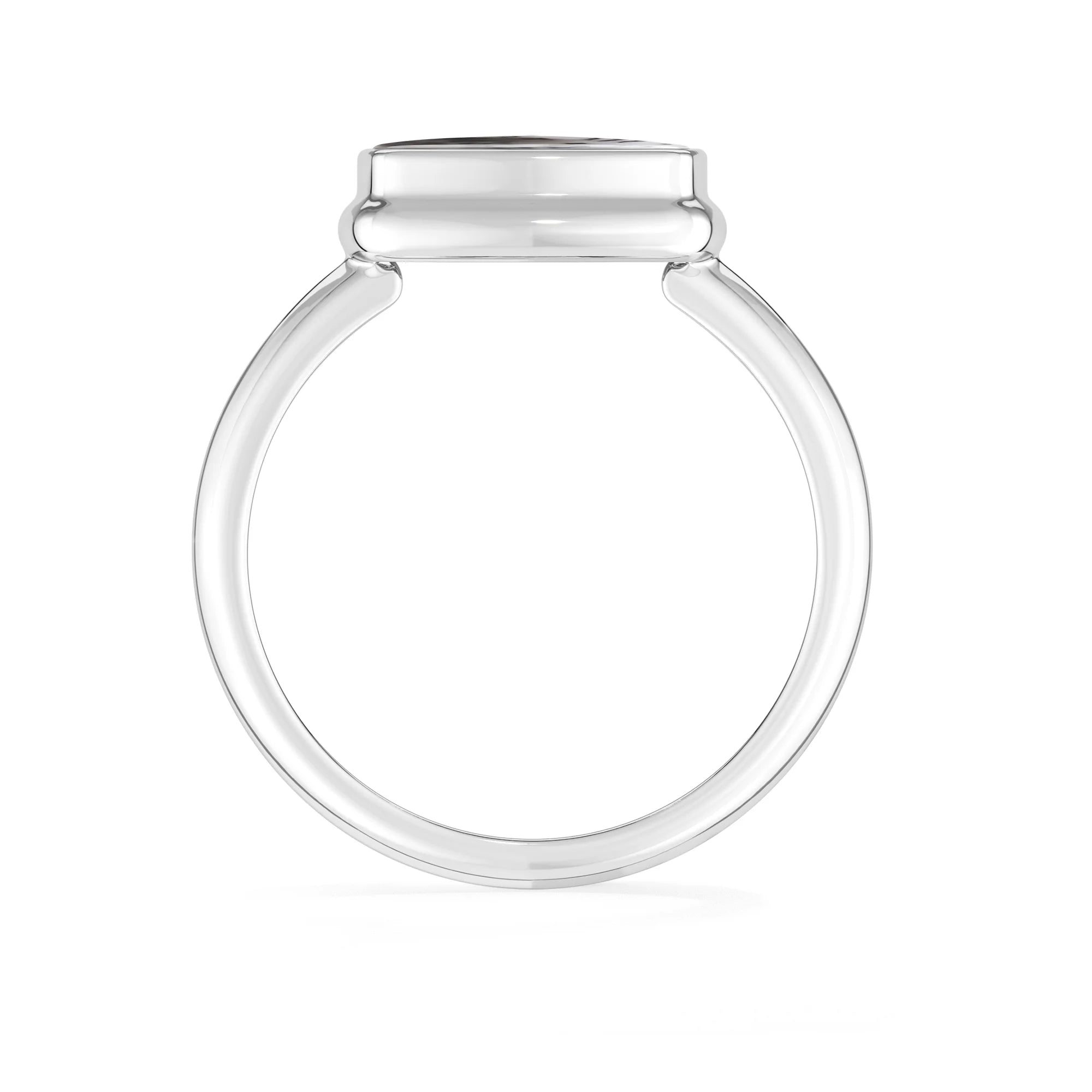 dendritic-opal bezel-set ring