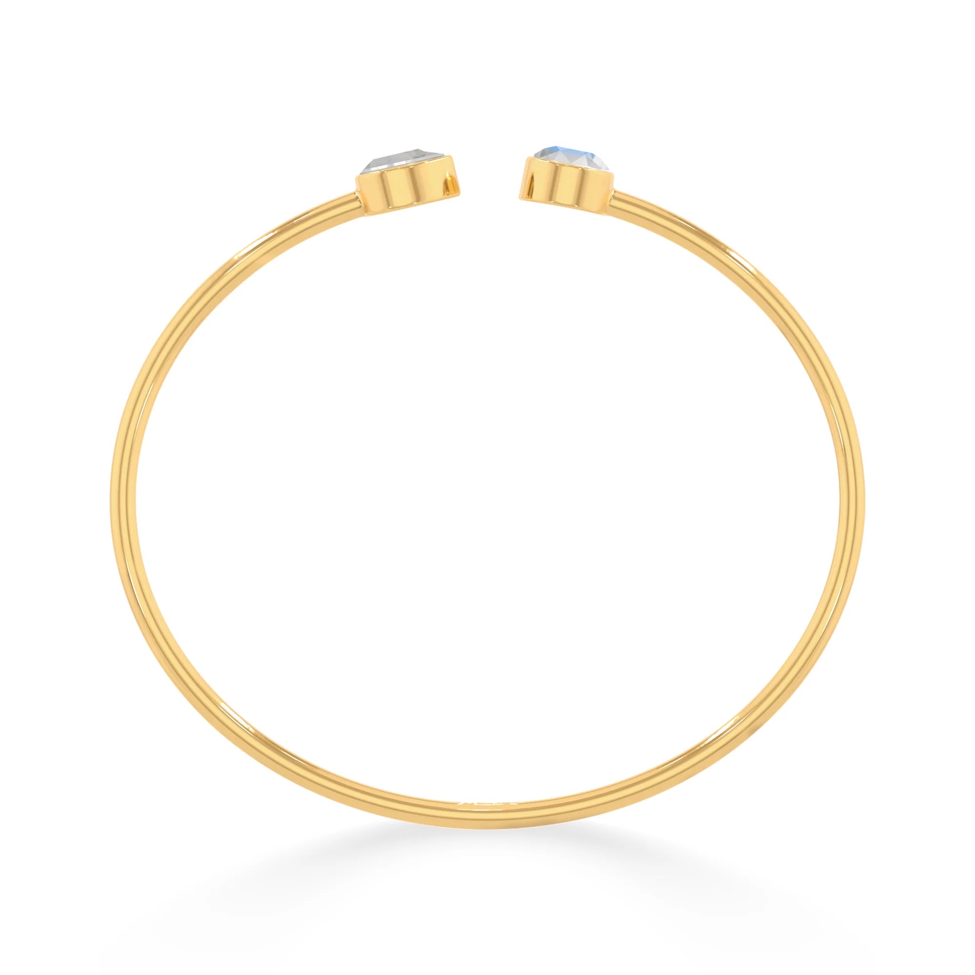 rainbow moonstone cut bracelet