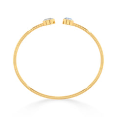 rainbow moonstone cut bracelet
