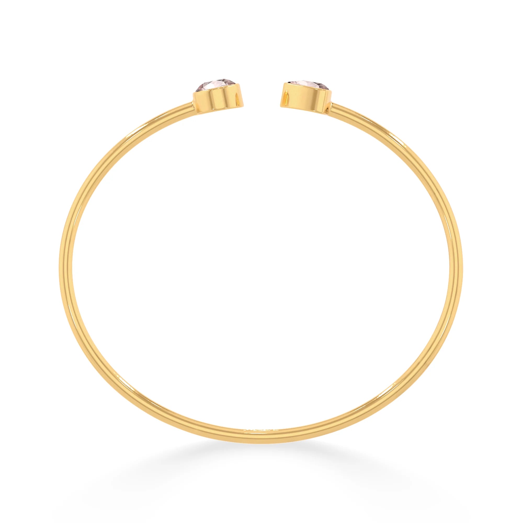 rose quartz cut bracelet