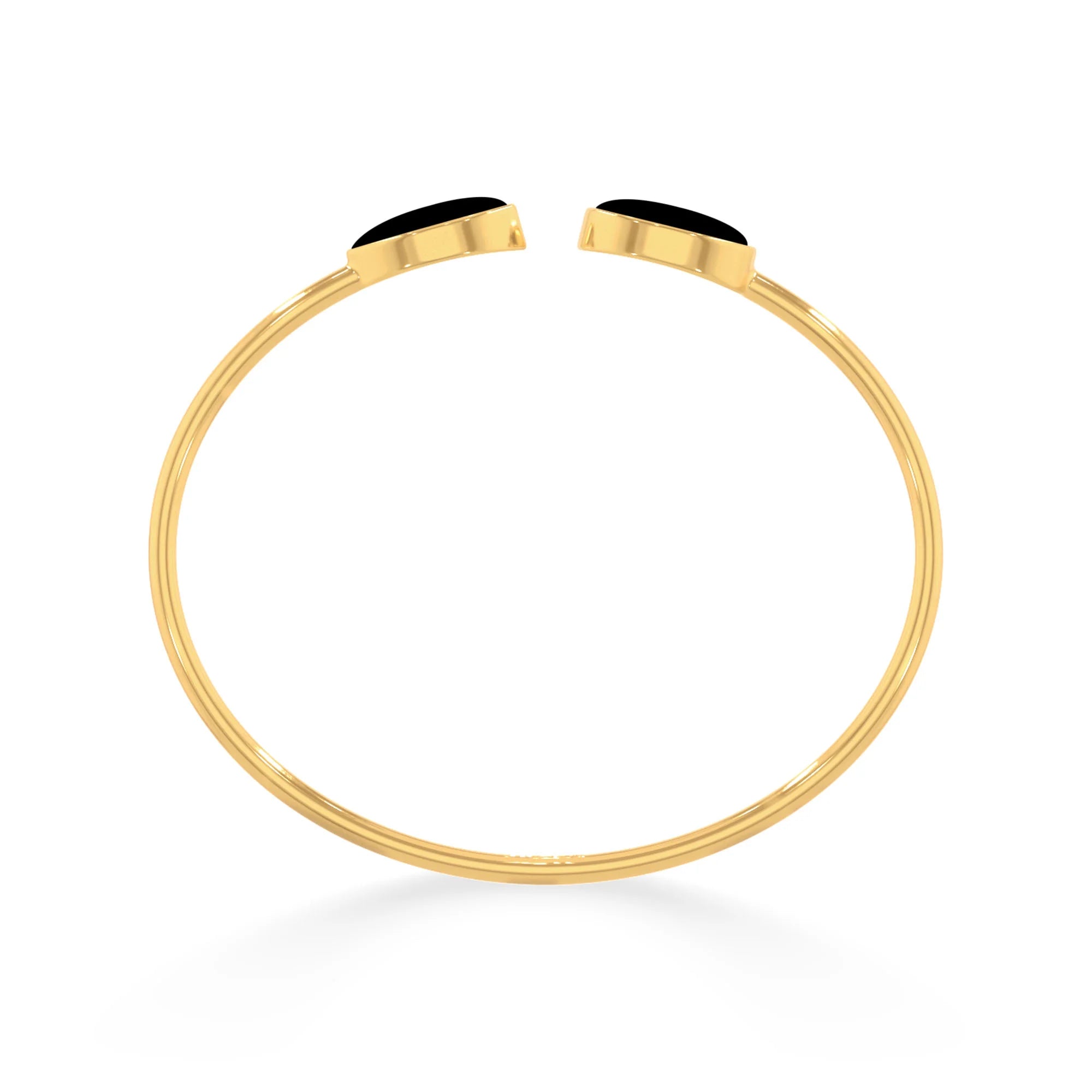 black onyx cab bracelet