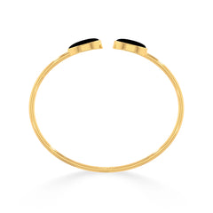 black onyx cab bracelet