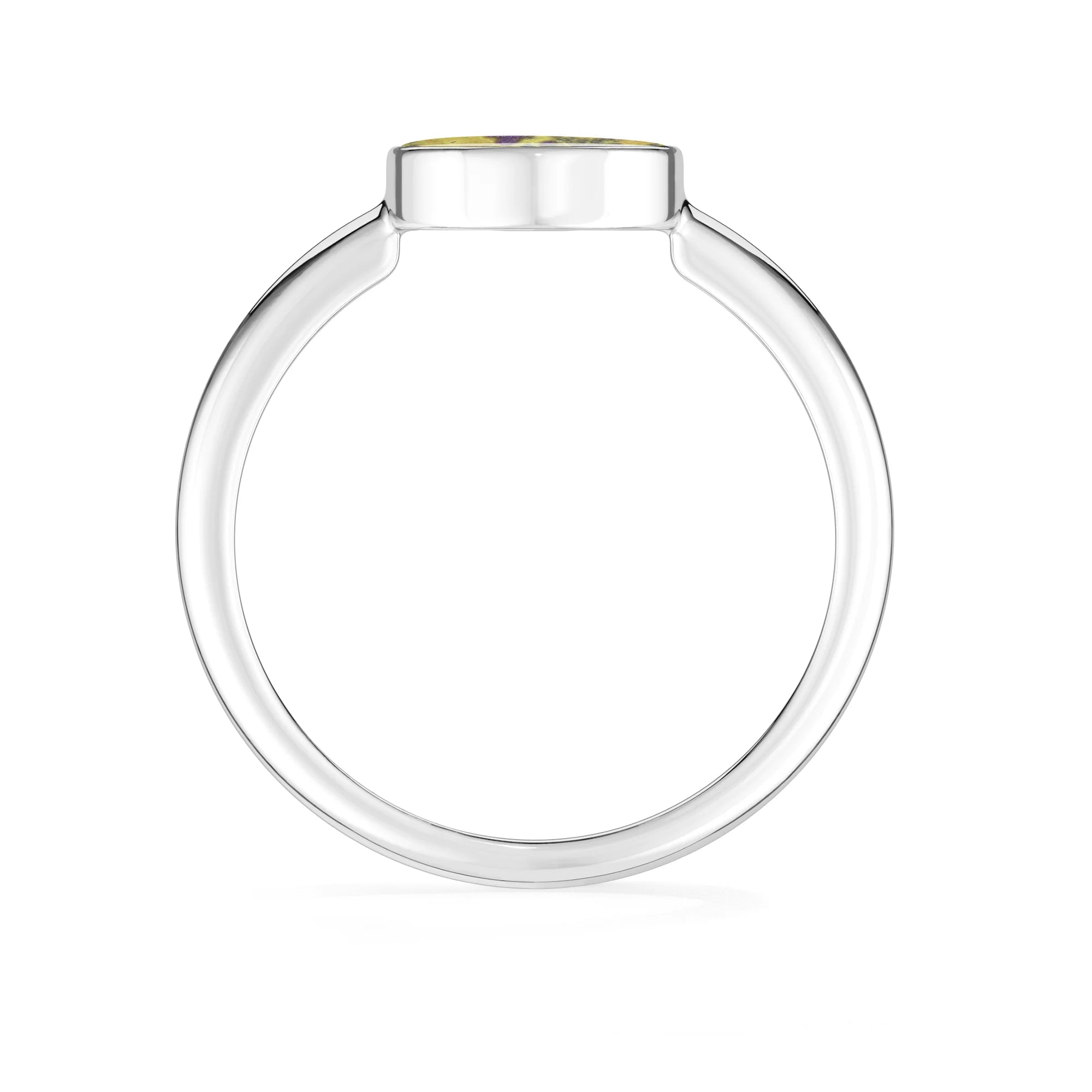 stichitite bezel-set ring