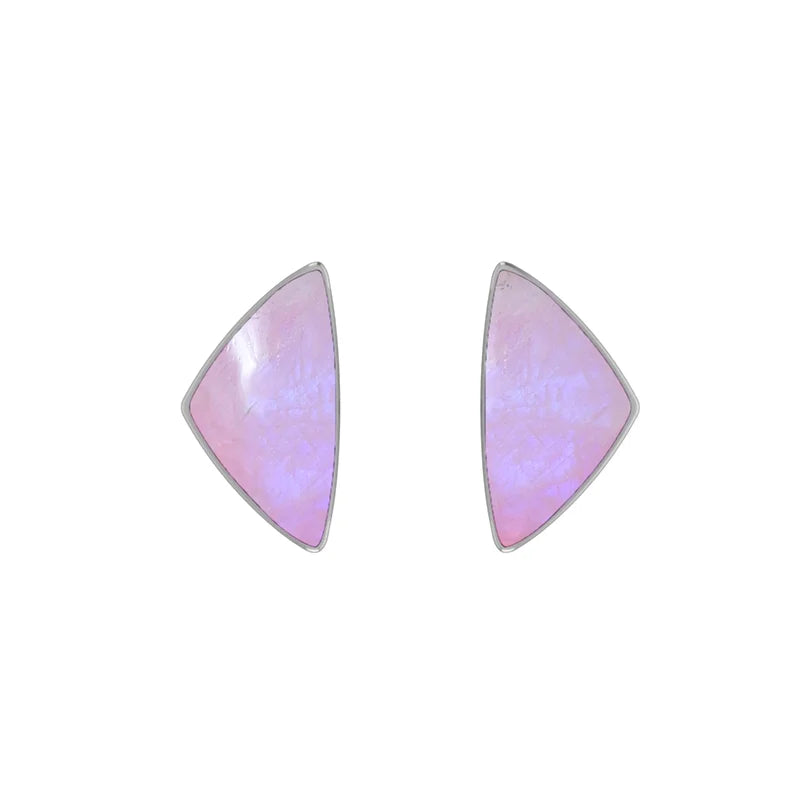 pink moonstone earrings