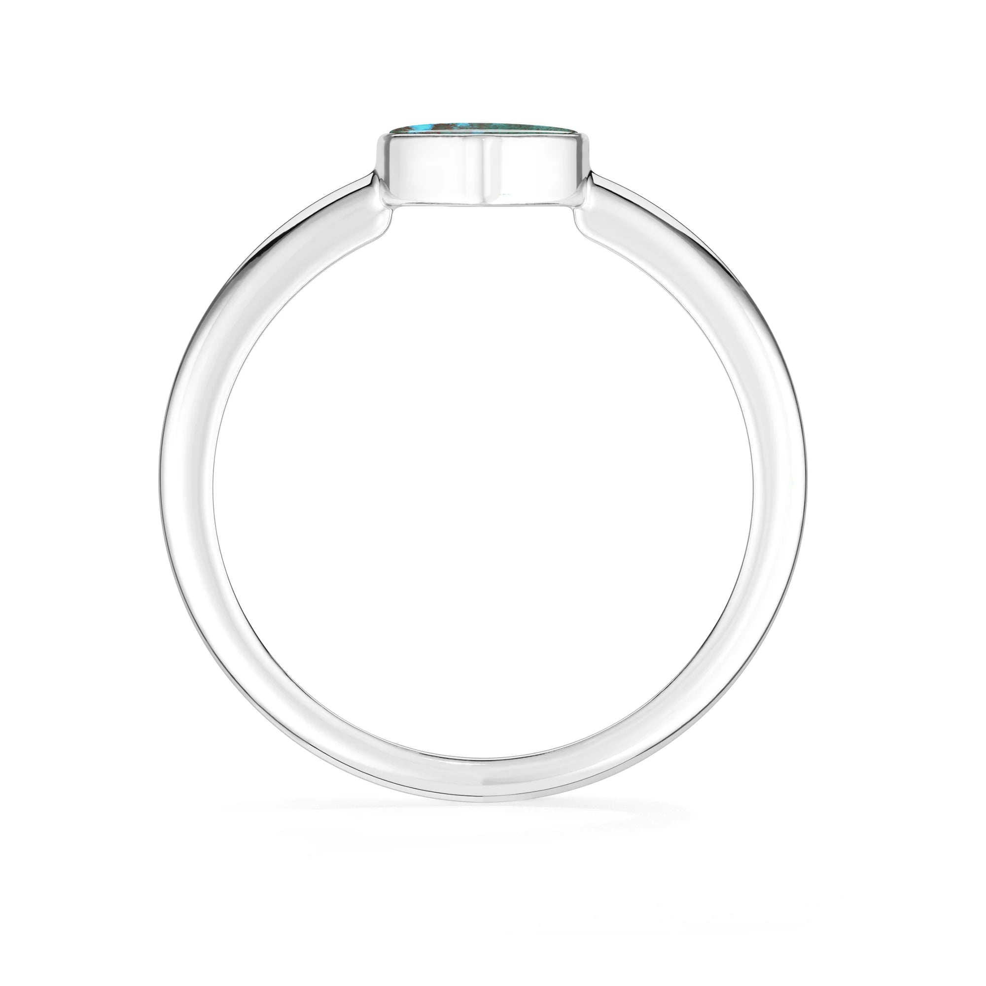 Natural Chrysocolla Malachite Cab Ring | 925 Sterling Silver | Bezel Set | Pack of 6