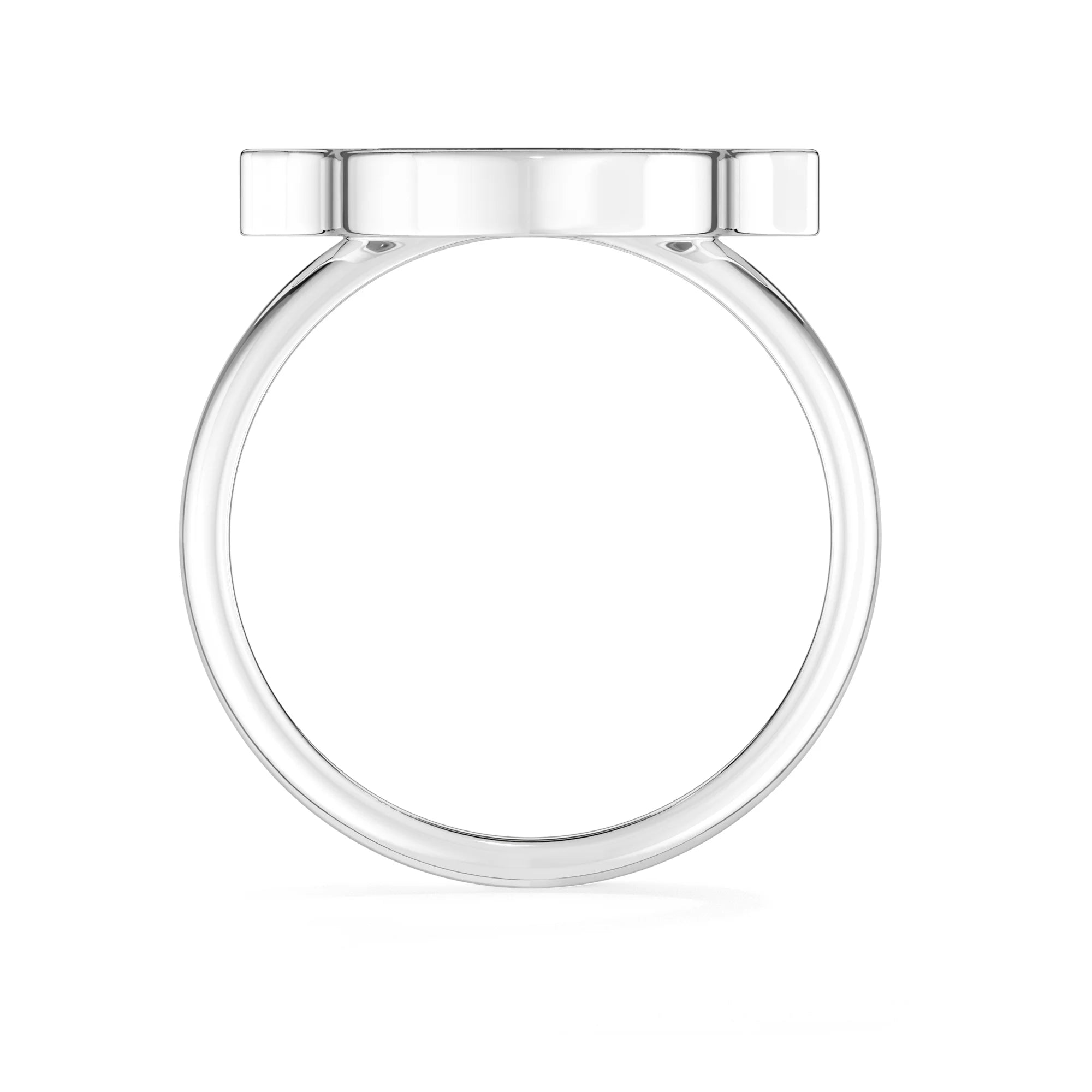 rainbow moonstone stackable bezel-set ring