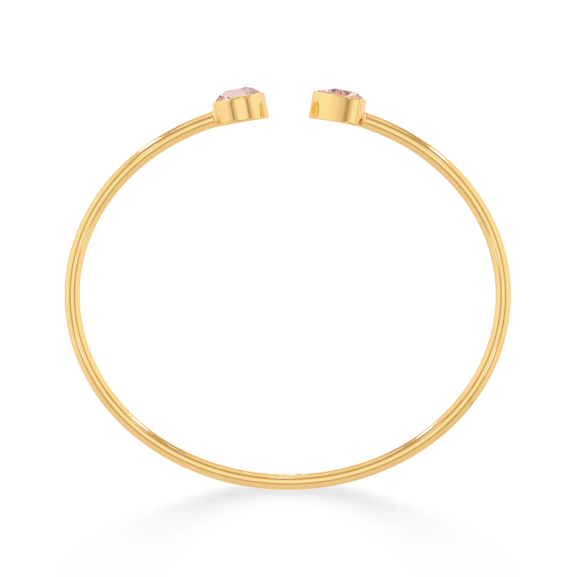 morganite cut bracelet