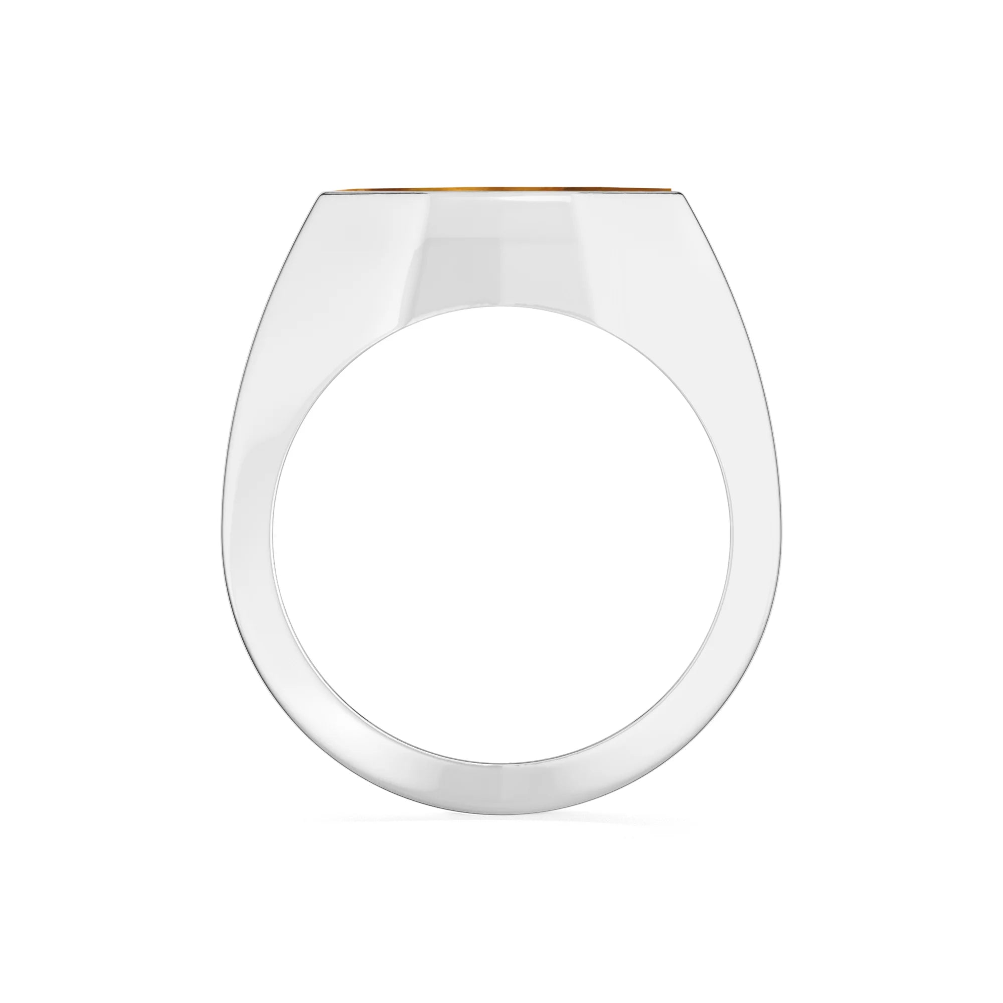 tiger eye men prong-set ring