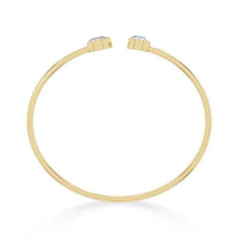 rainbow moonstone cut bracelet