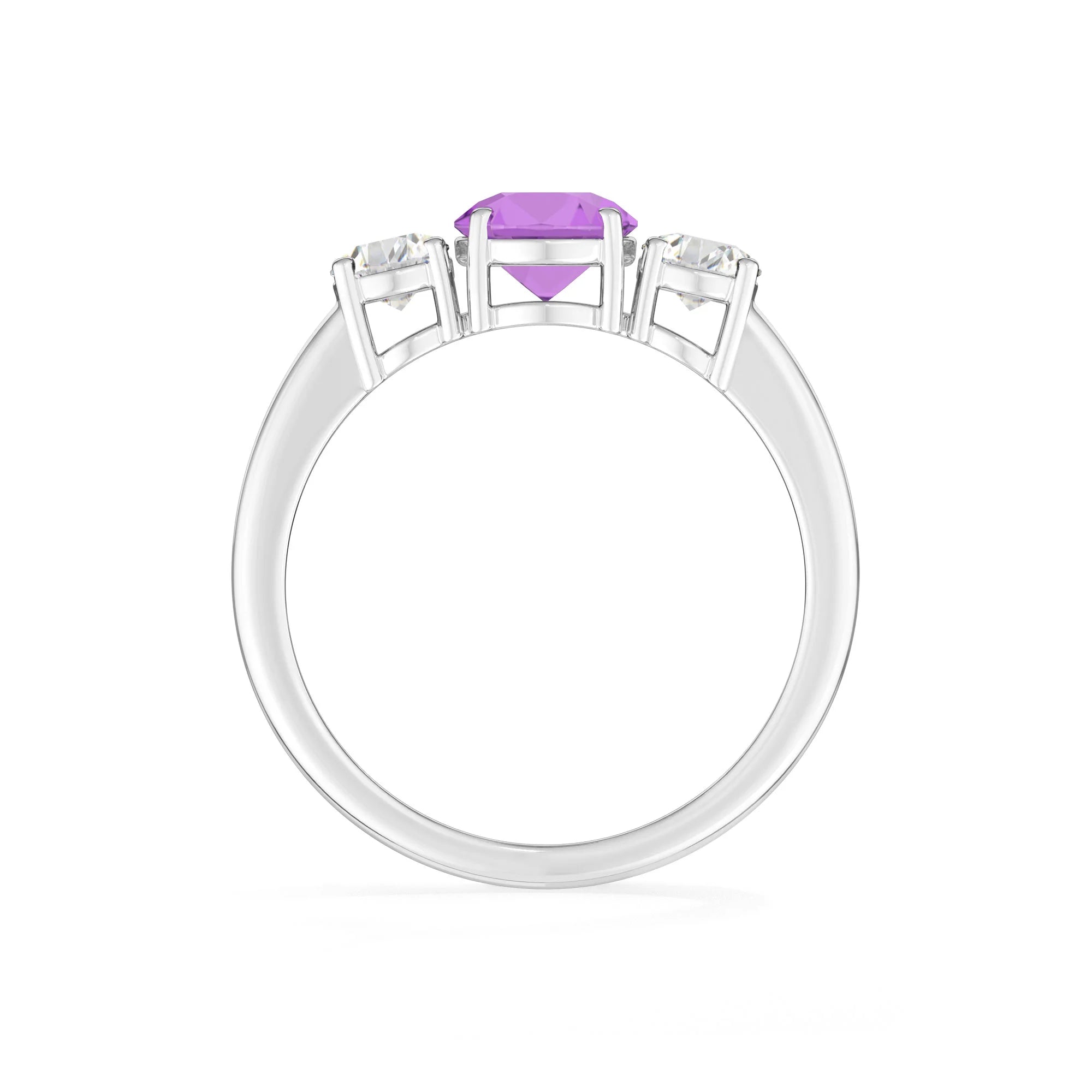 natural amethyst ring