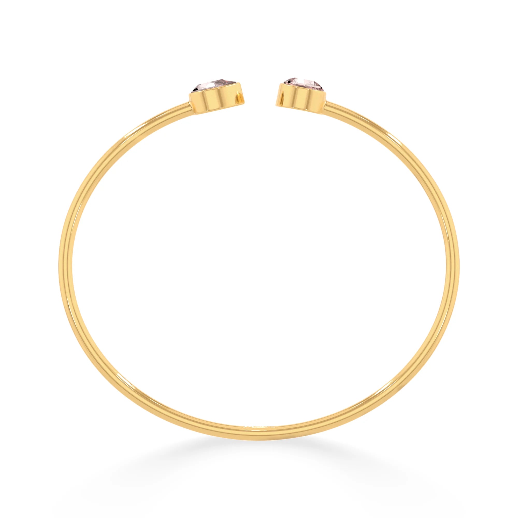 rose quartz cut bracelet