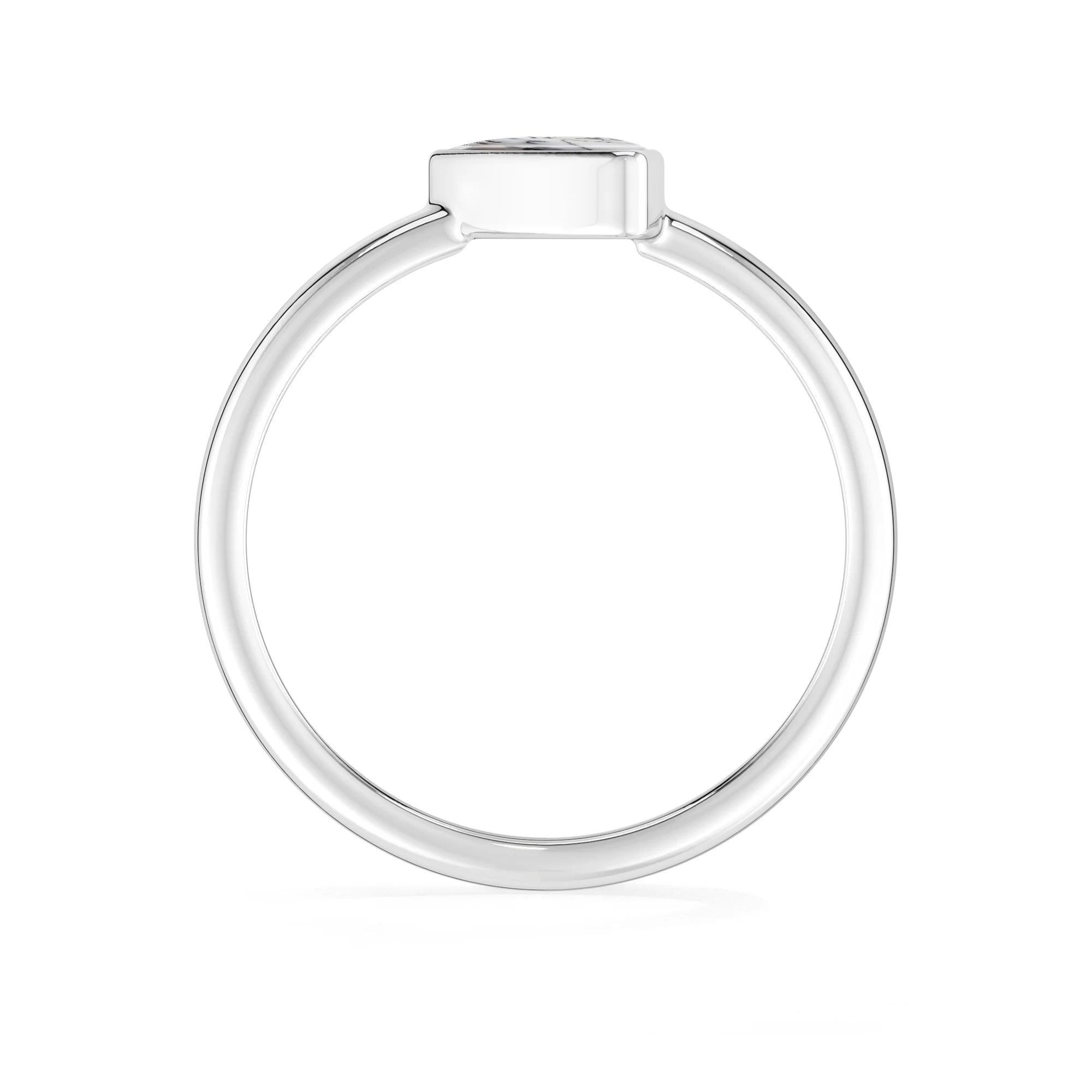 dendritic-opal bezel-set ring