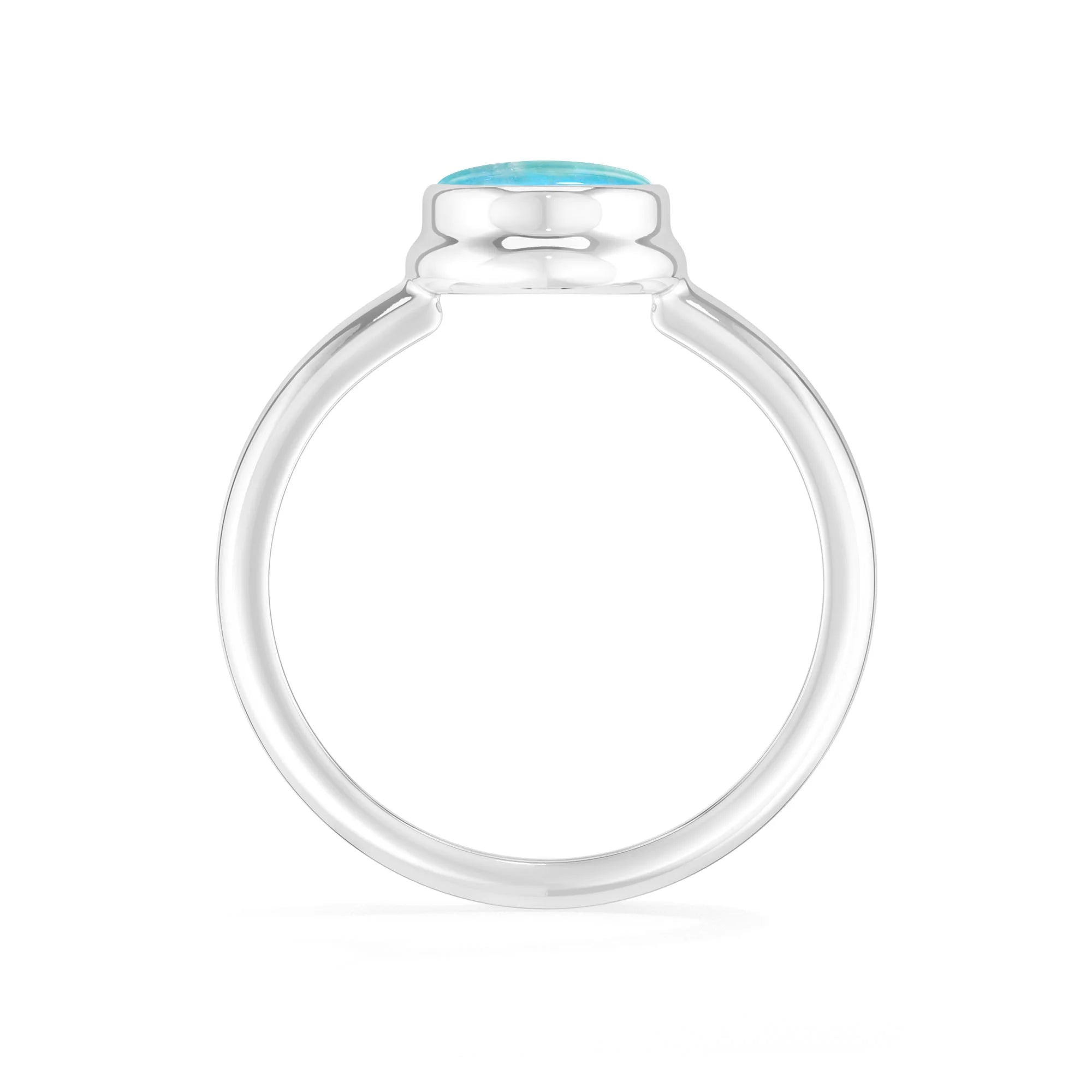 green-moonstone bezel-set ring