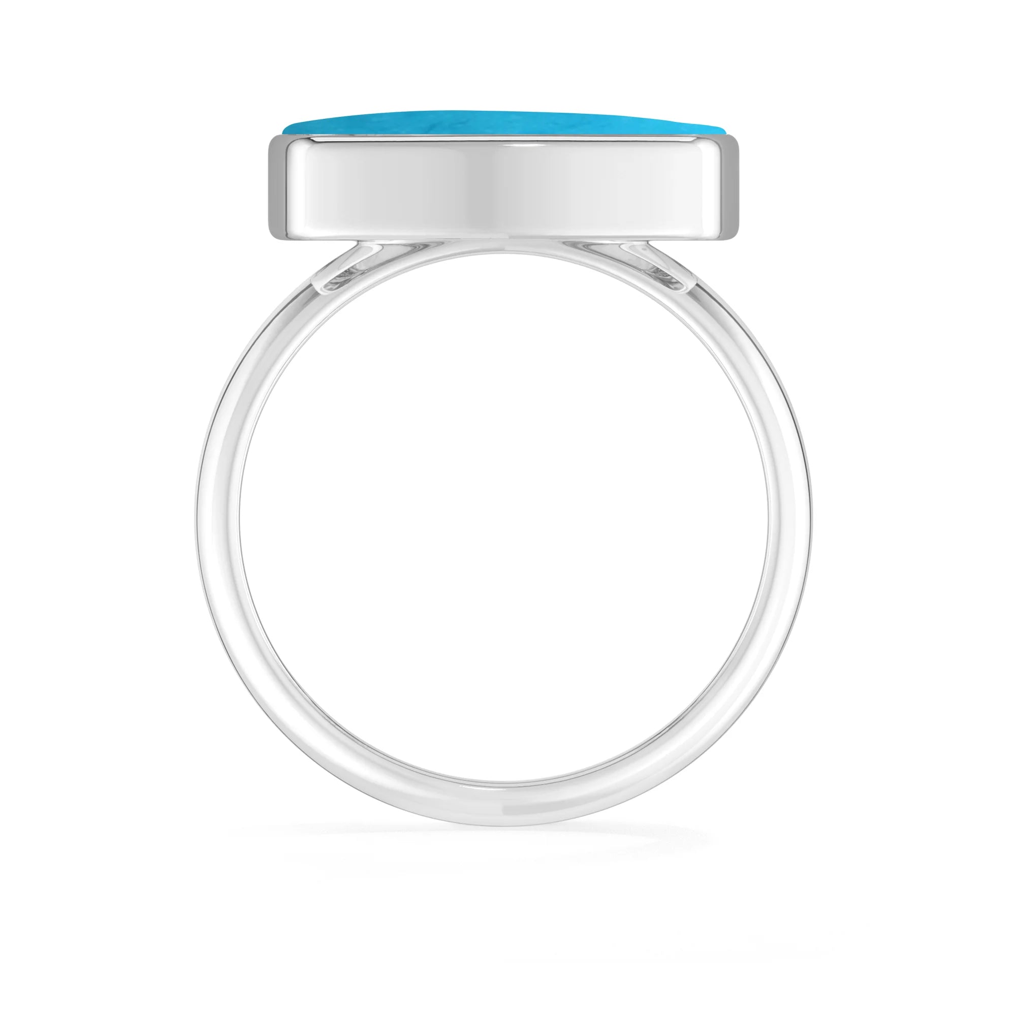 turquoise bezel-set ring