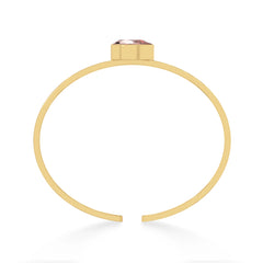 rose quartz cut bracelet