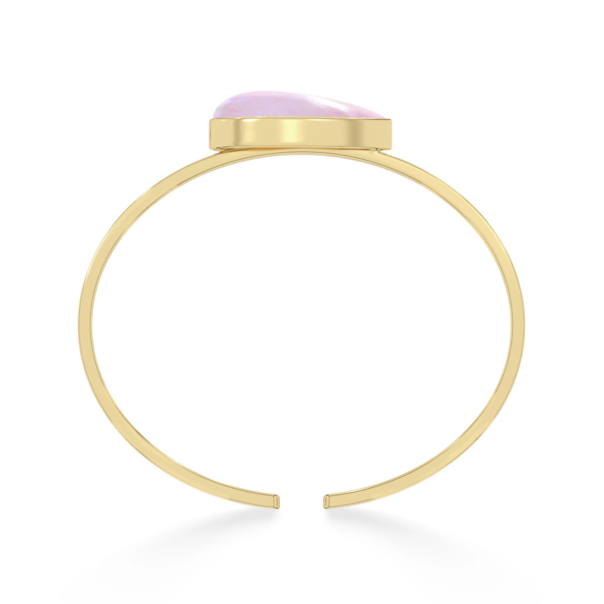 pink moonstone rough bracelet