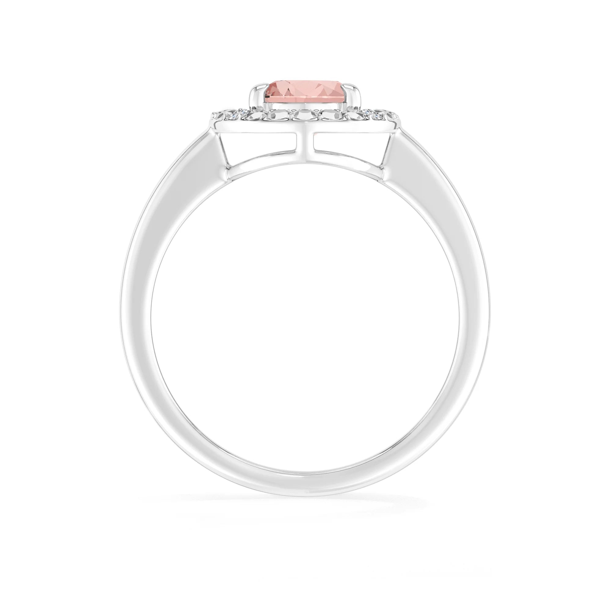 morganite prong-set ring