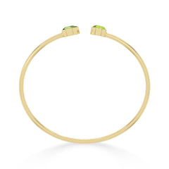 peridot cut bracelet