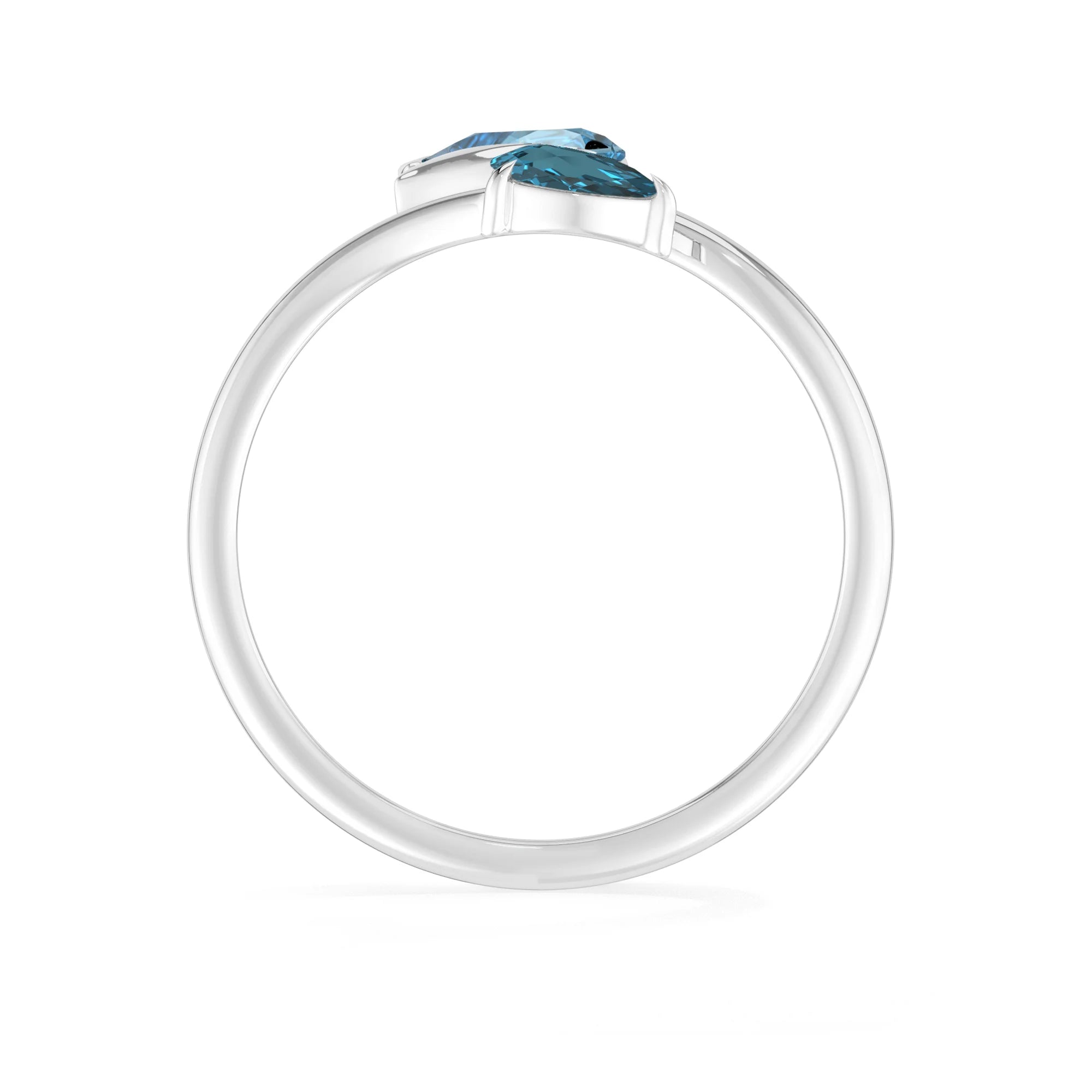 swiss blue topaz prong-set ring