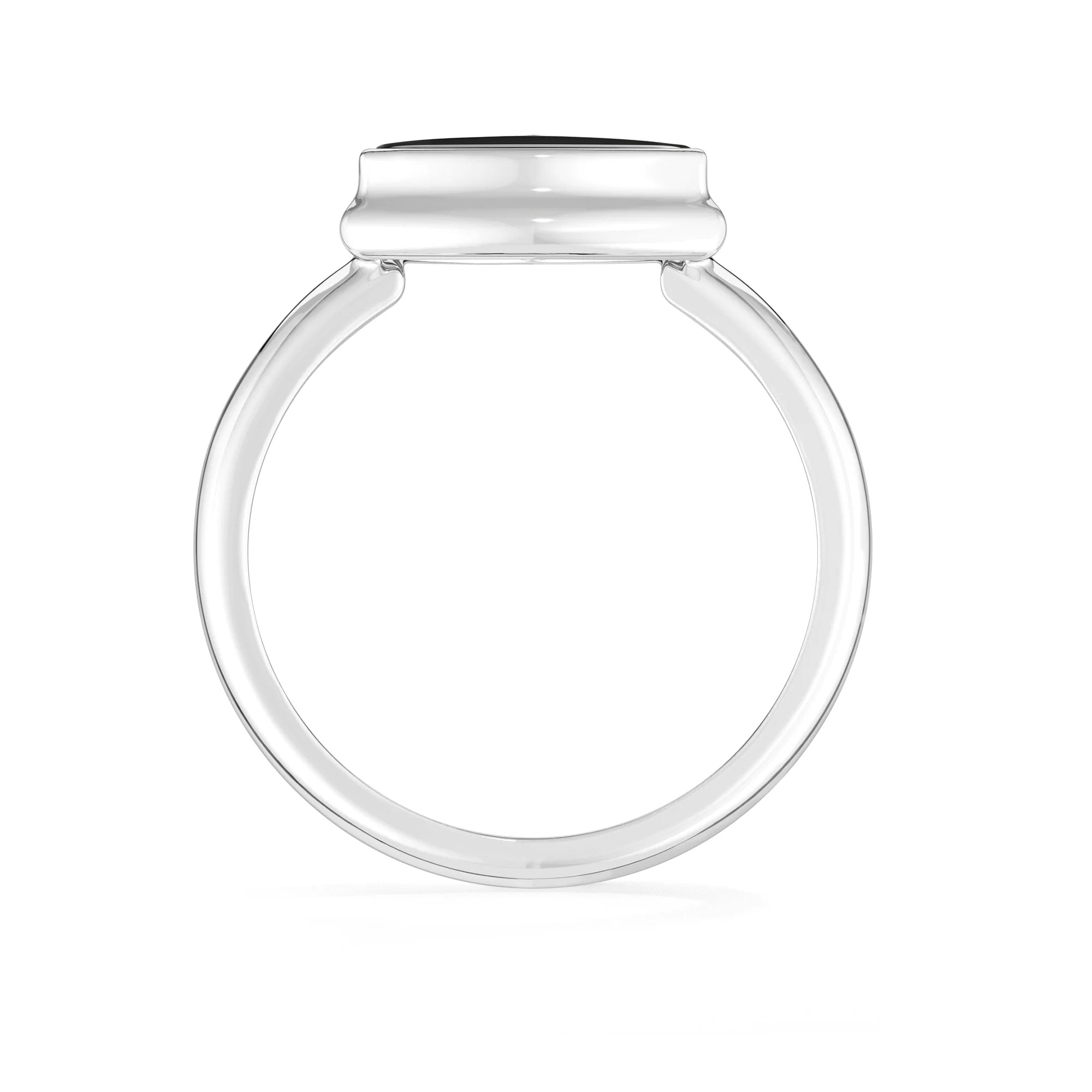 black-onyx bezel-set ring