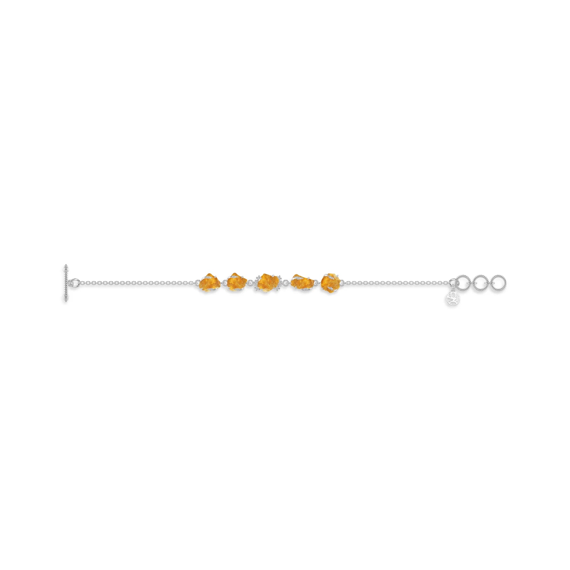 citrine rough bracelet