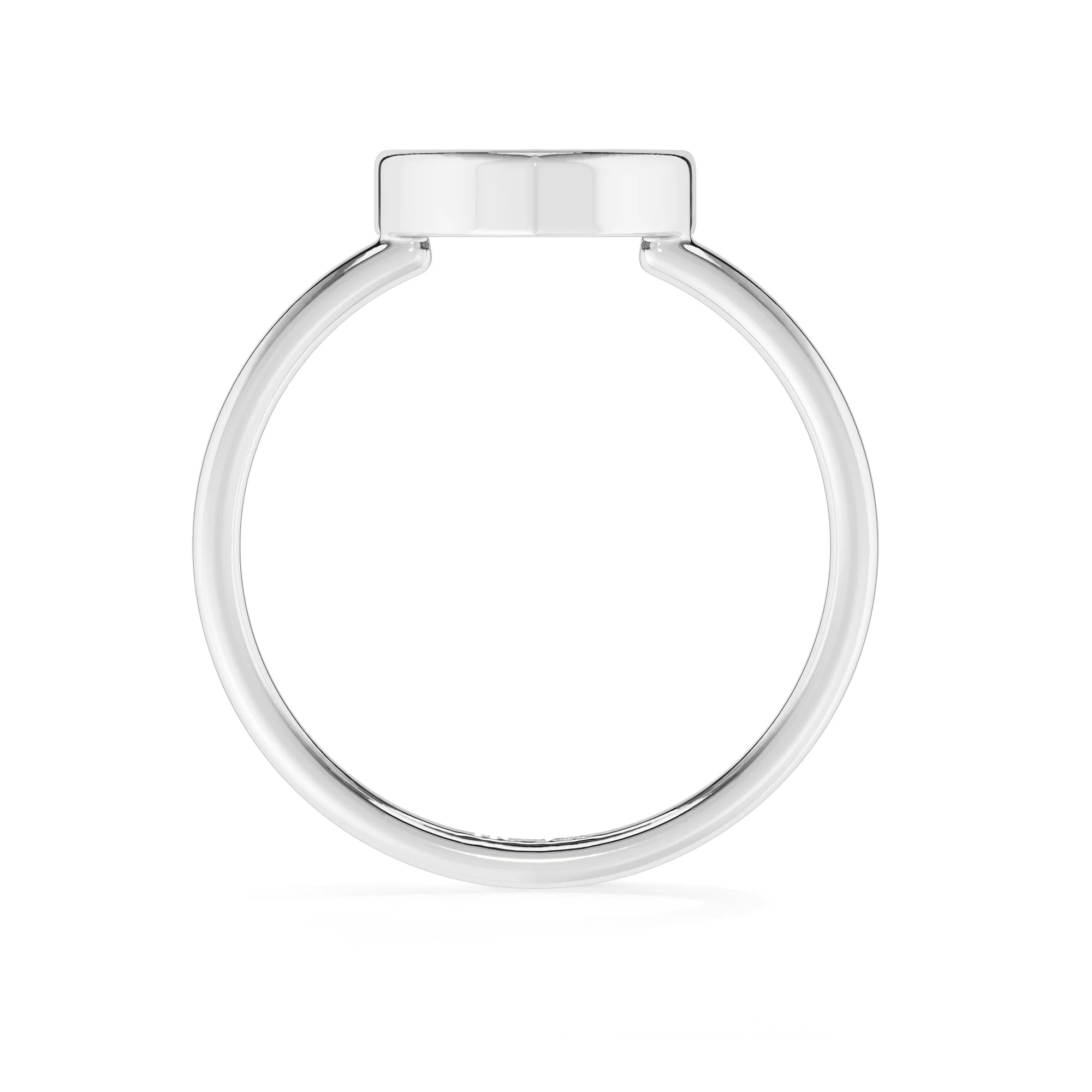 black tourmaline stackable bezel-set ring