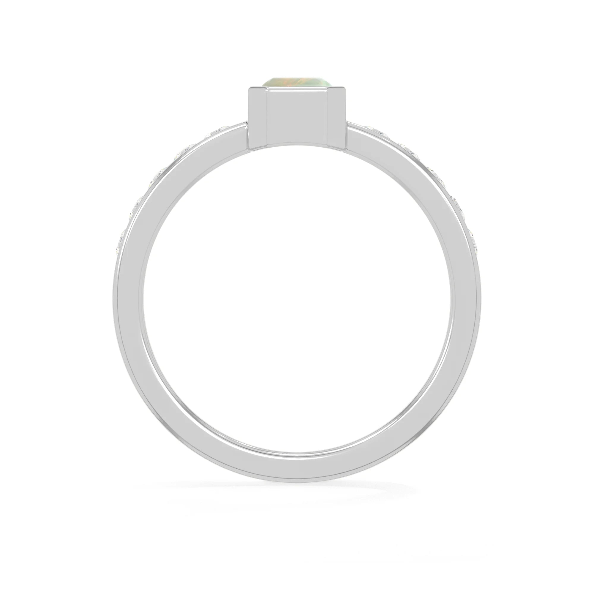 natural ethiopian opal rings for women in sterling silver