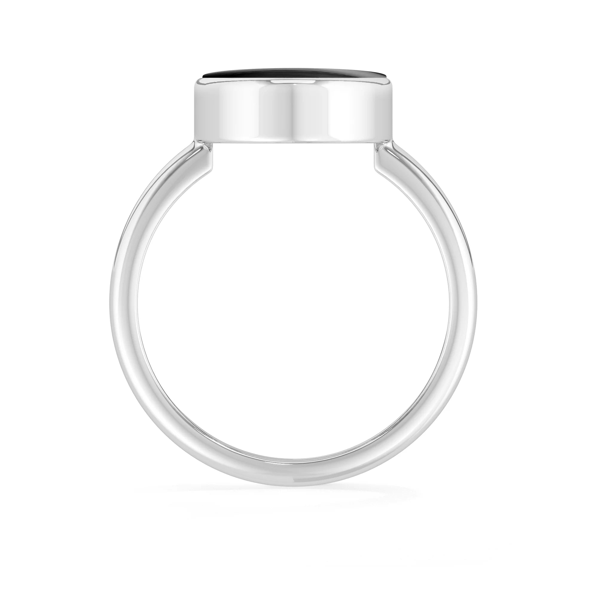 black-onyx bezel-set ring