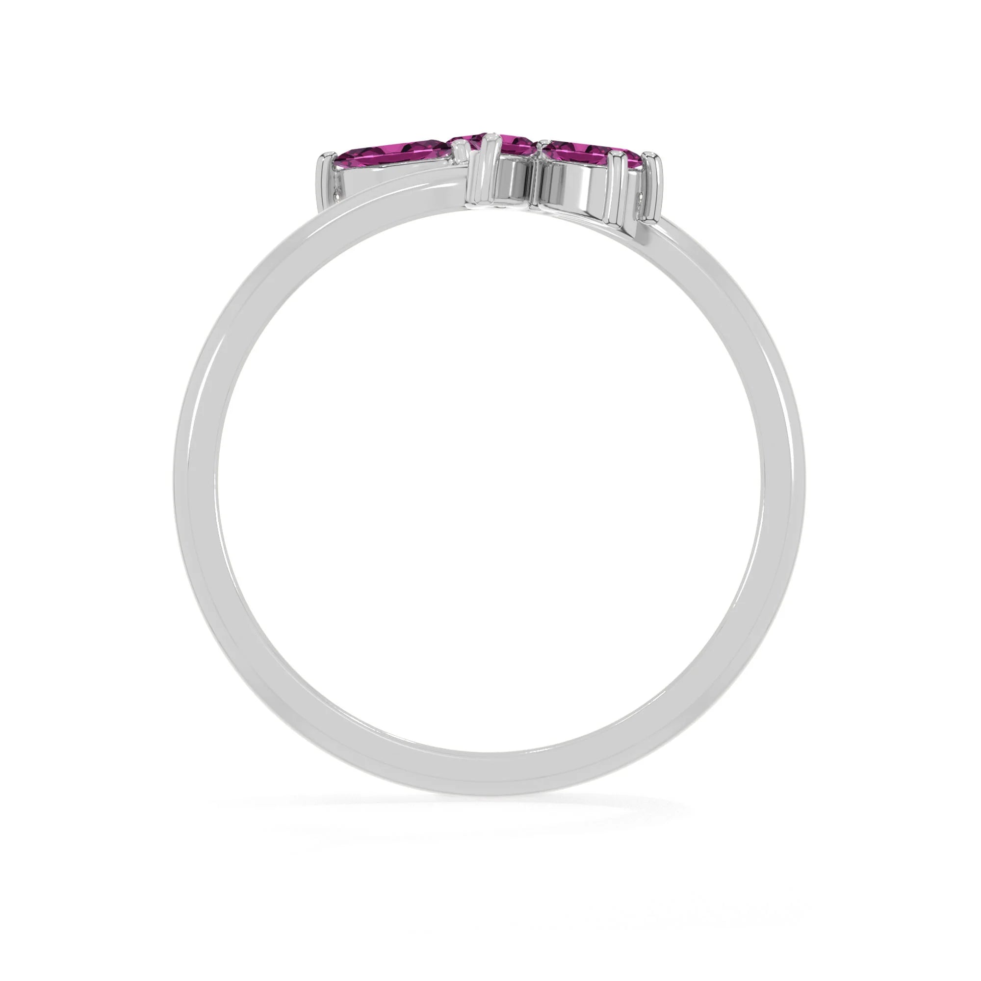 rhodolite-garnet prong-set ring