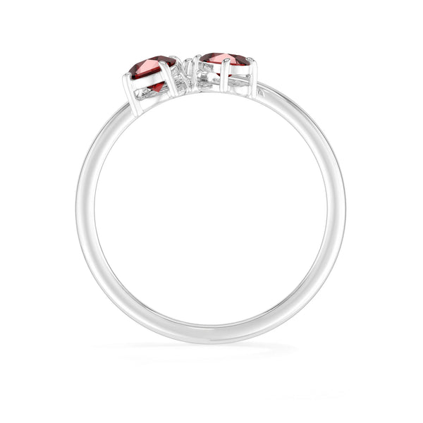 garnet prong-set ring