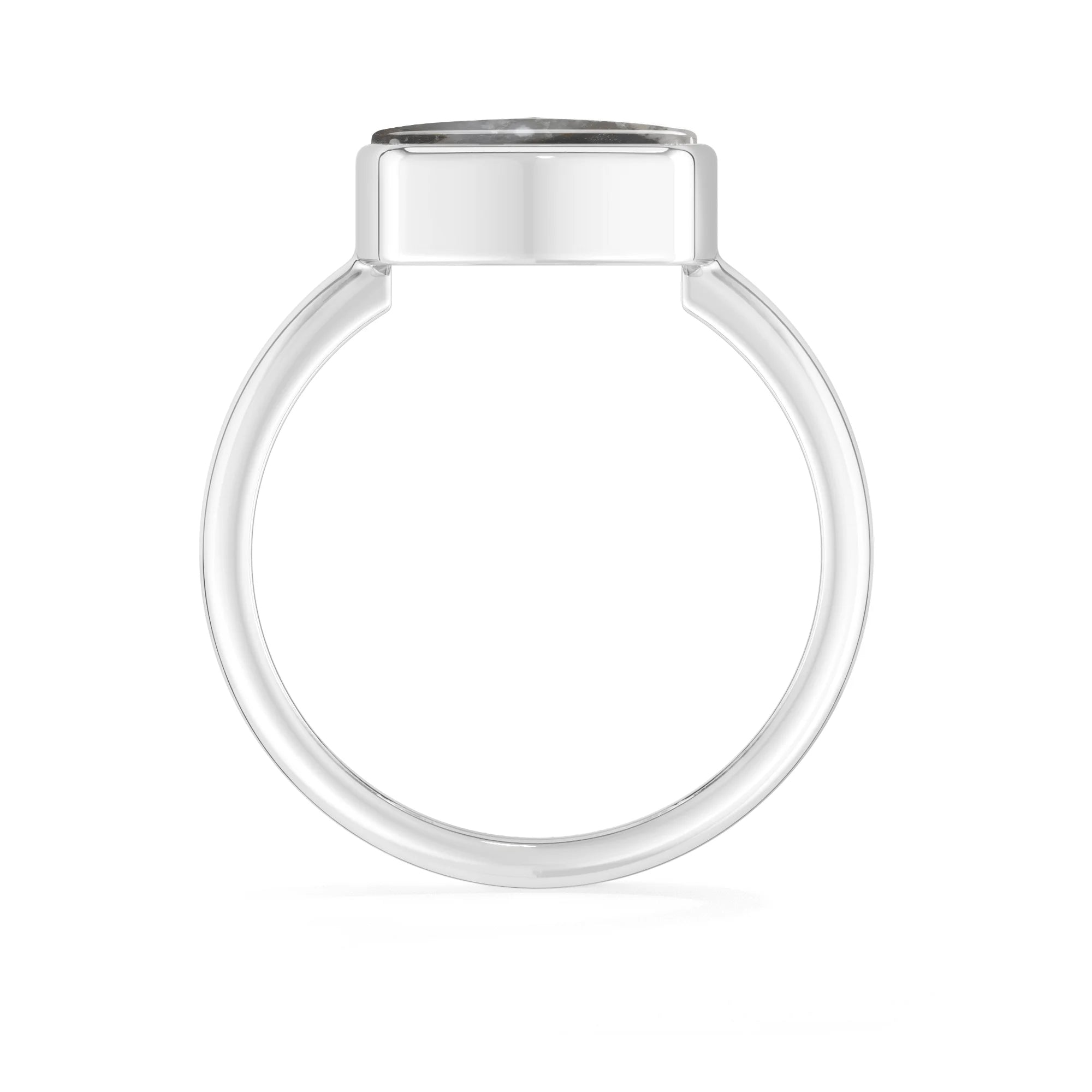 white-buffalo bezel-set ring
