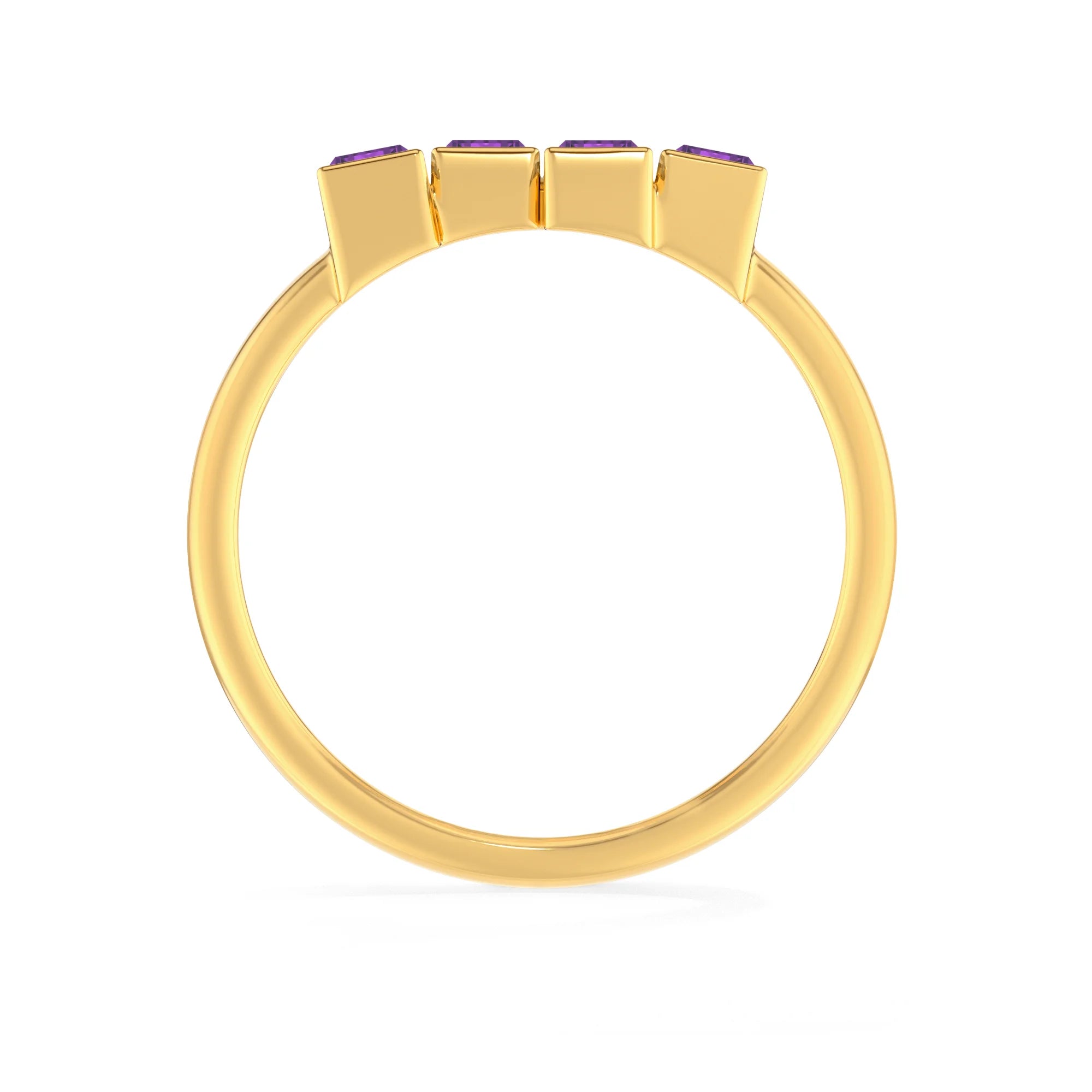 natural amethyst ring