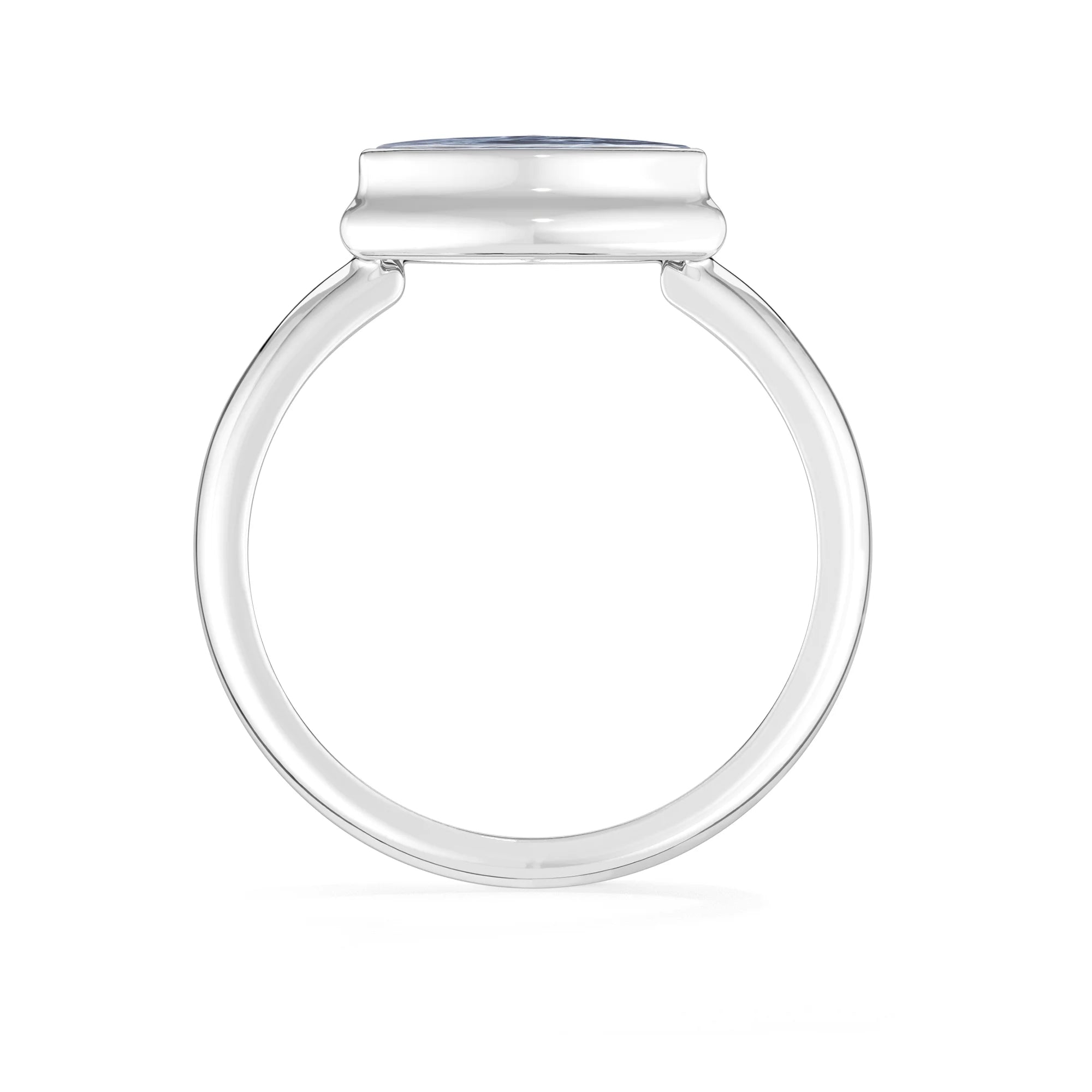 pietersite bezel-set ring