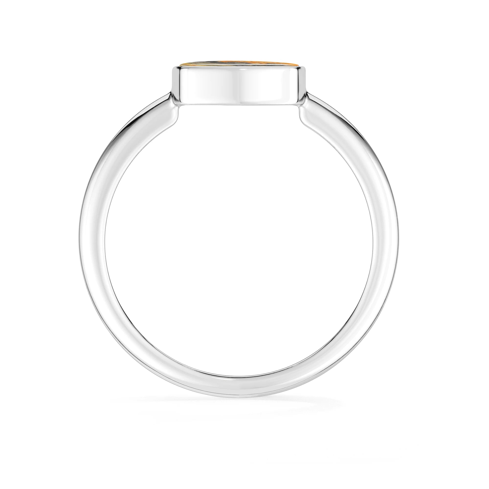 bumble bee bezel-set ring