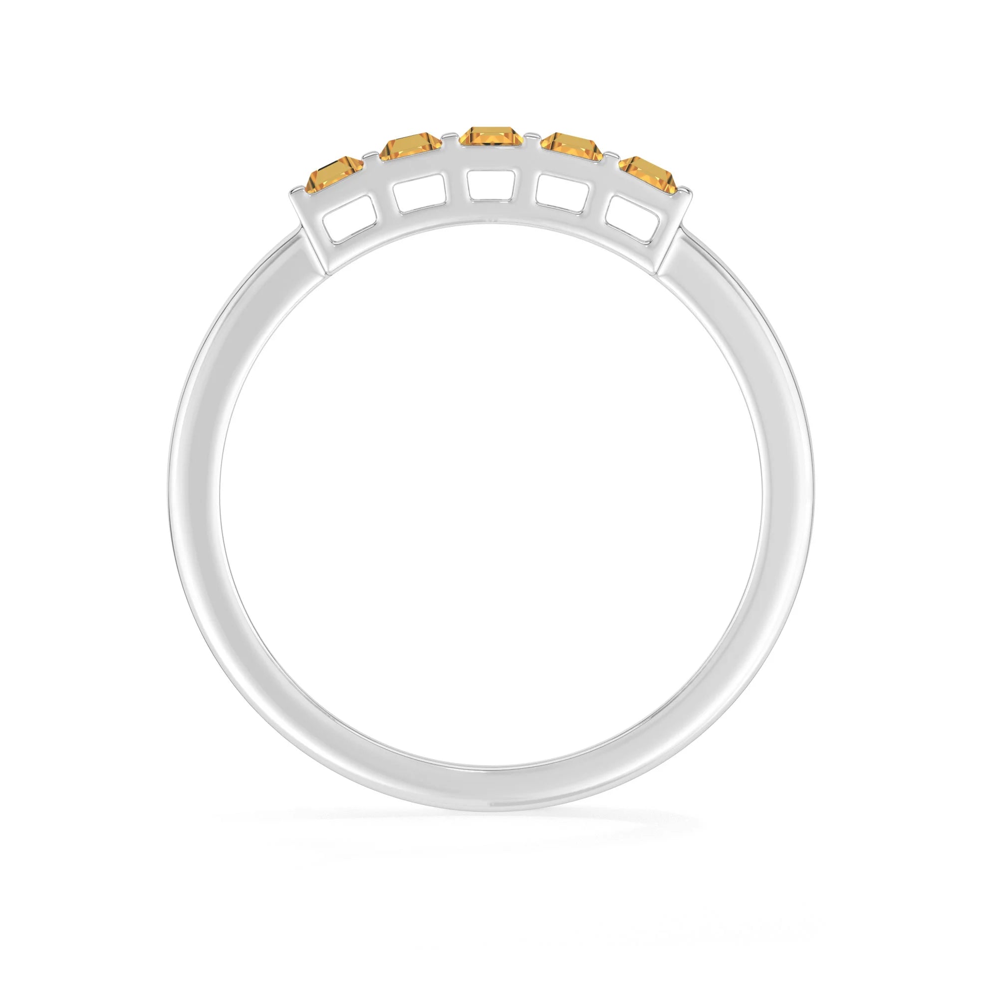 citrine bezel-set ring