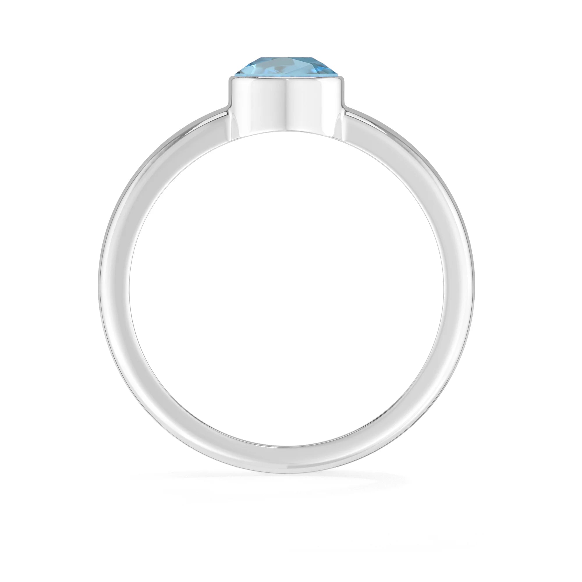 swiss blue topaz bezel-set ring