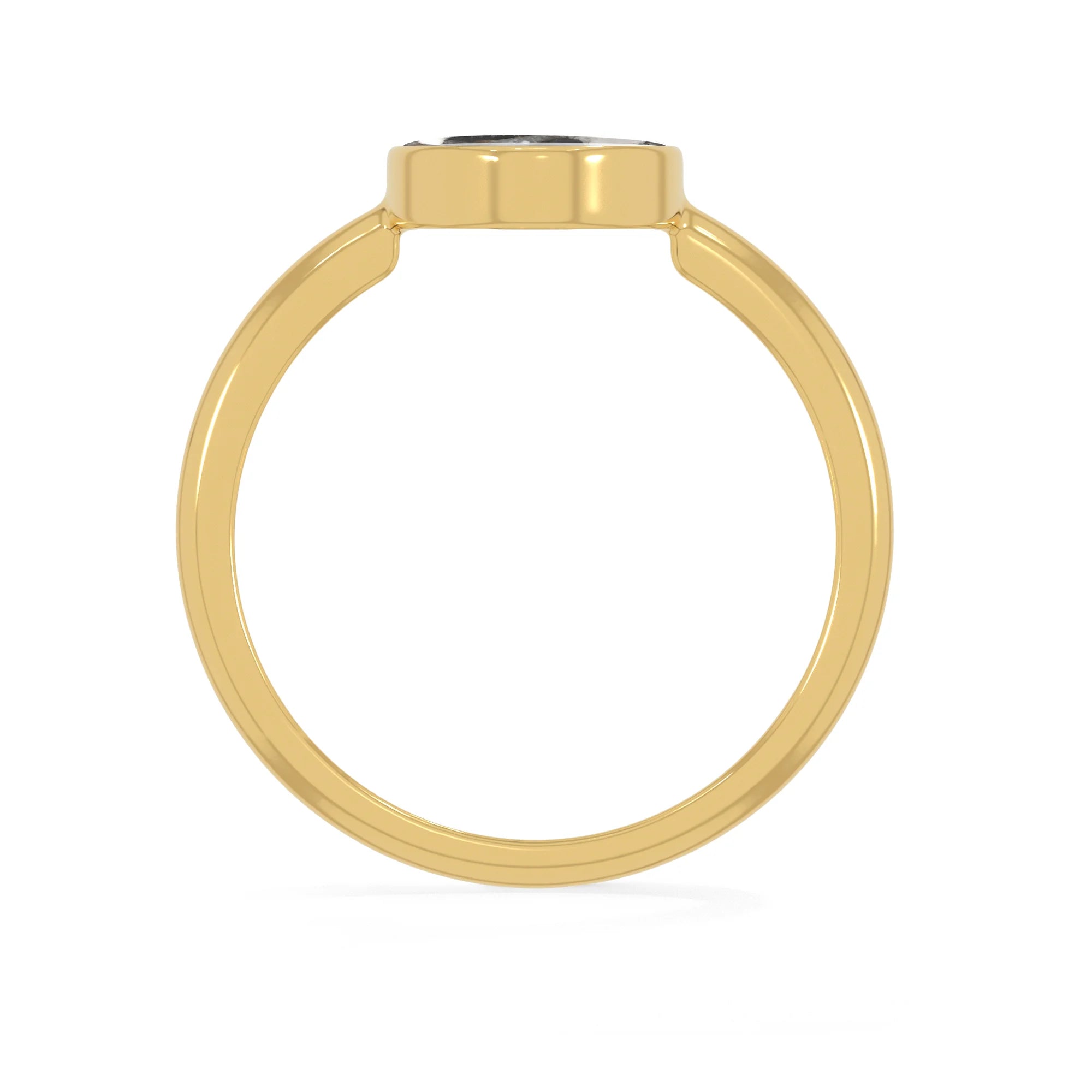 white-buffalo bezel-set ring