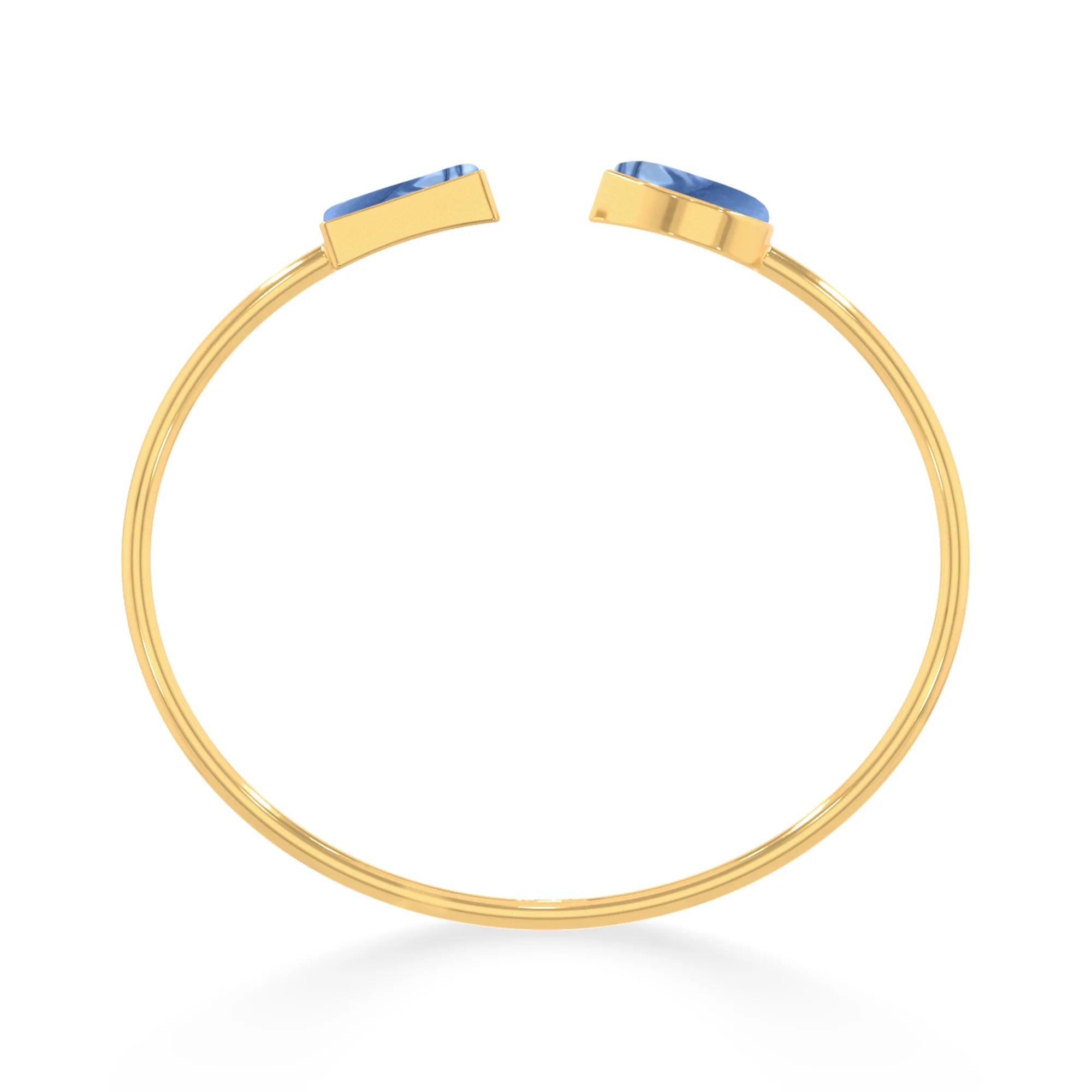 blue opal cab bracelet