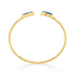 blue opal cab bracelet