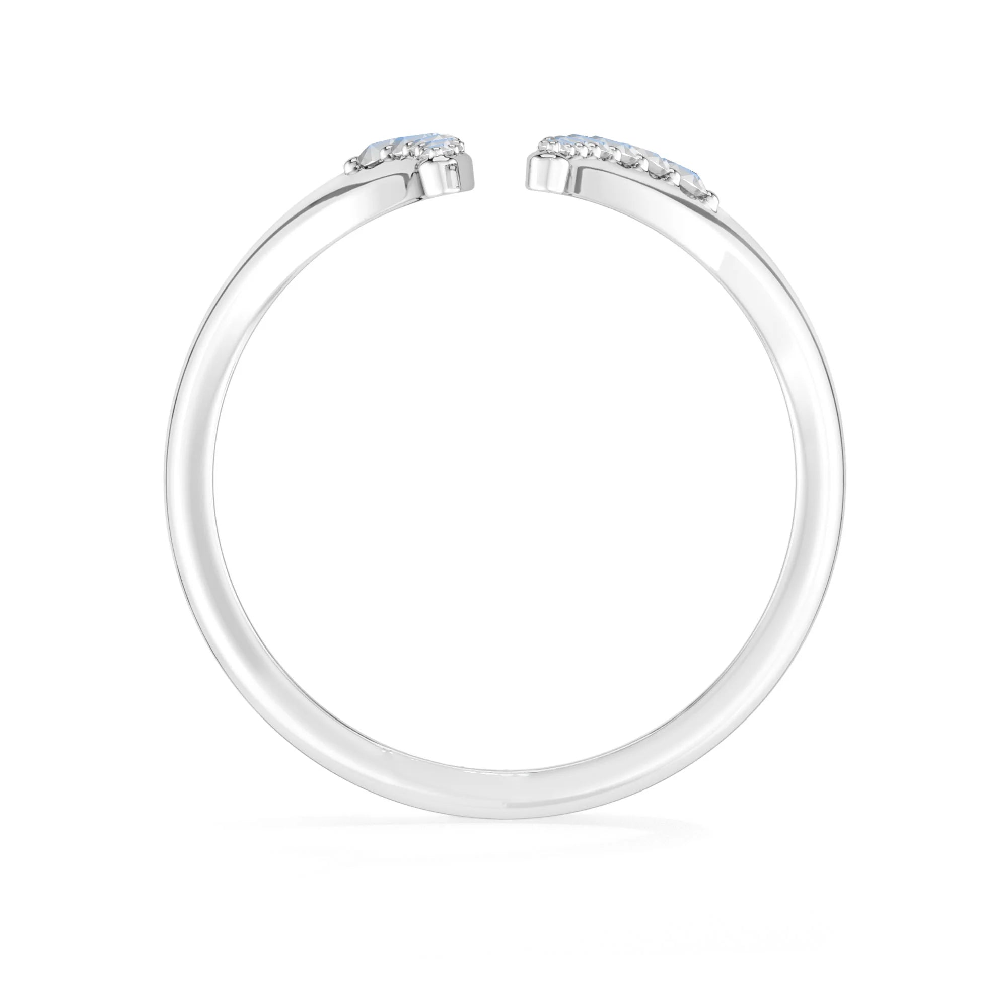 rainbow moonstone prong-set ring