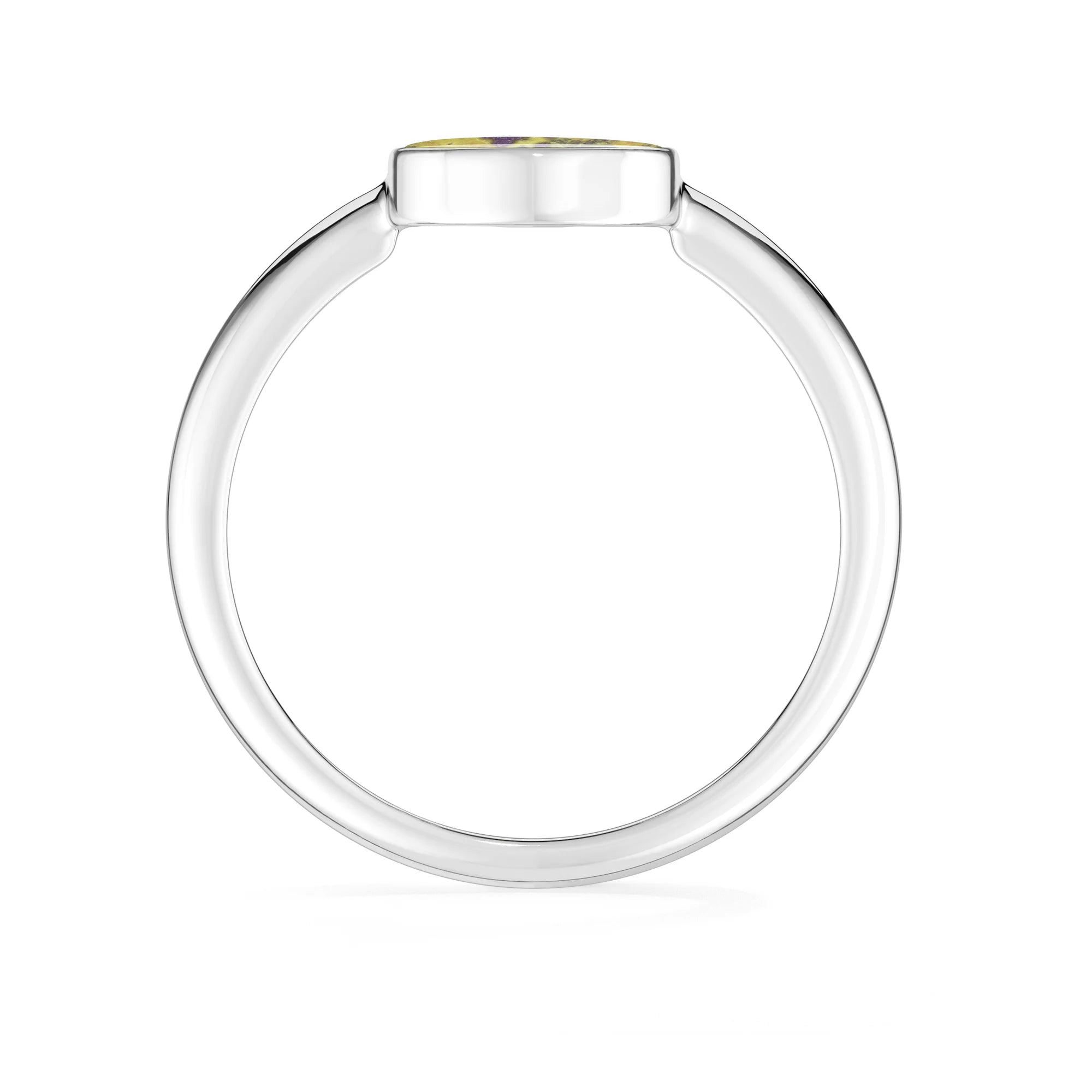 stichitite bezel-set ring