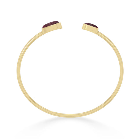 rhodolite garnet twister bracelet