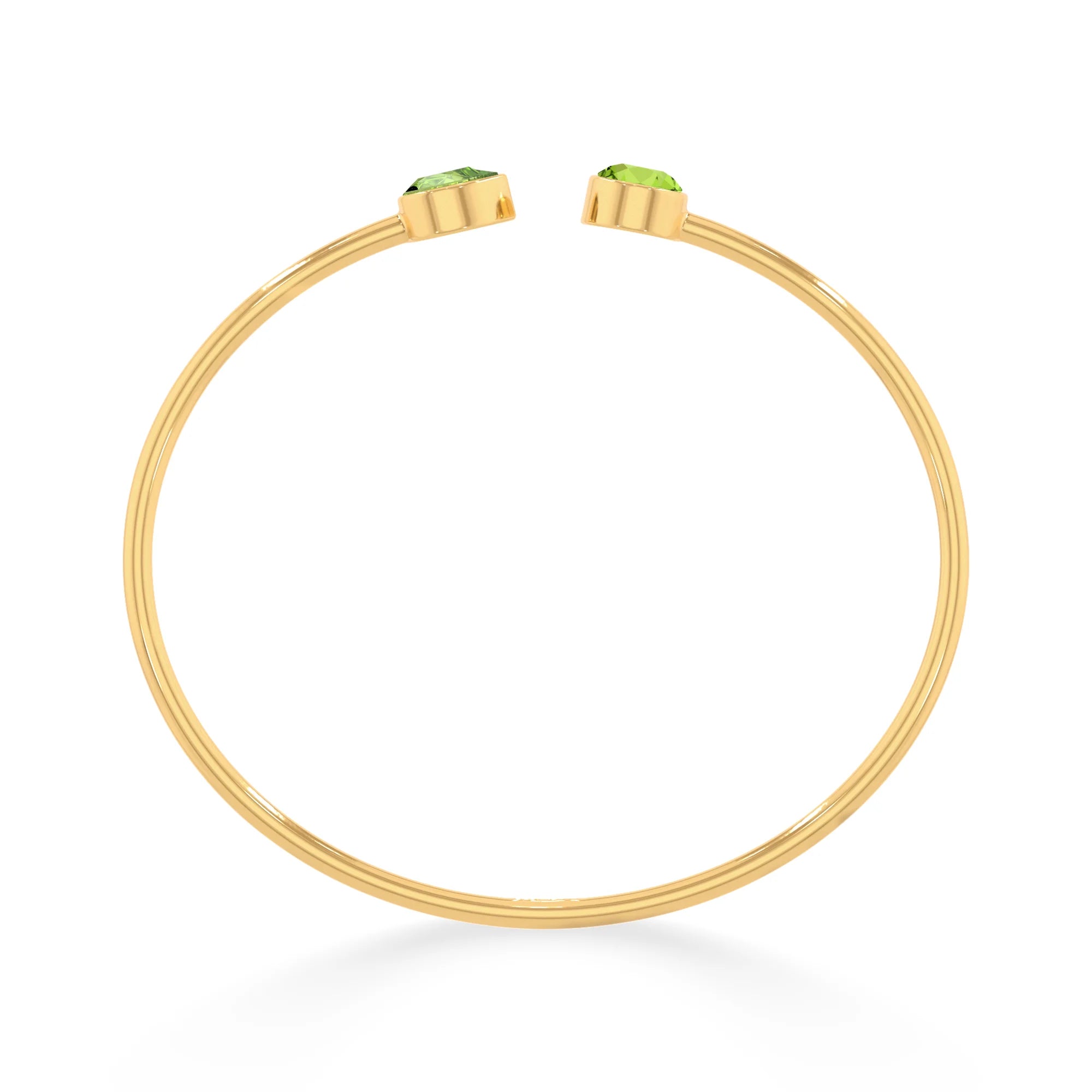 peridot cut bracelet