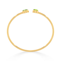 peridot cut bracelet