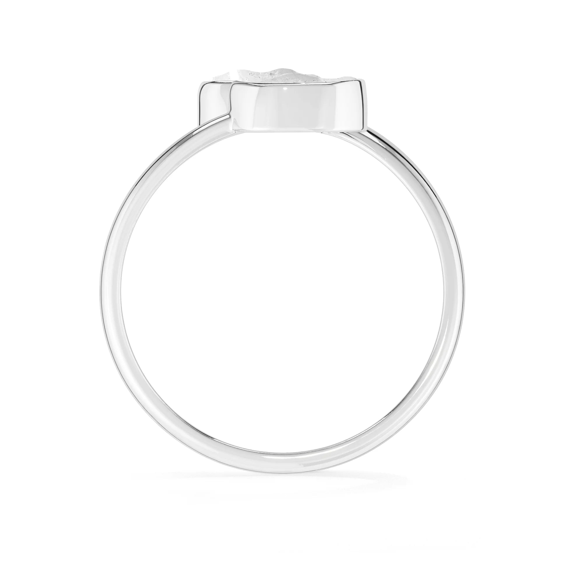 herkimer bezel-set ring