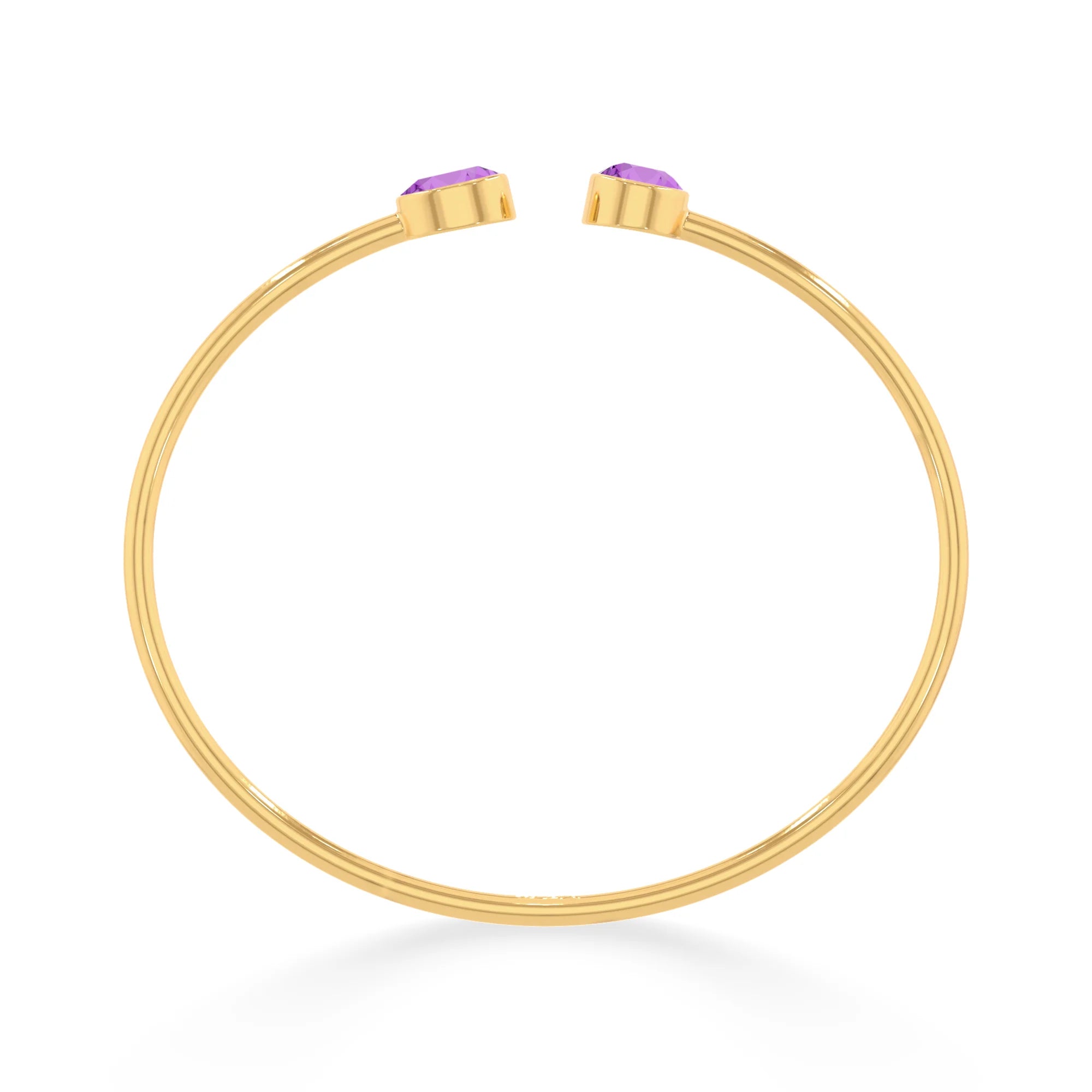 amethyst cut bracelet