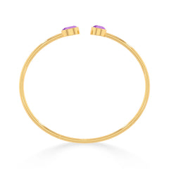 amethyst cut bracelet